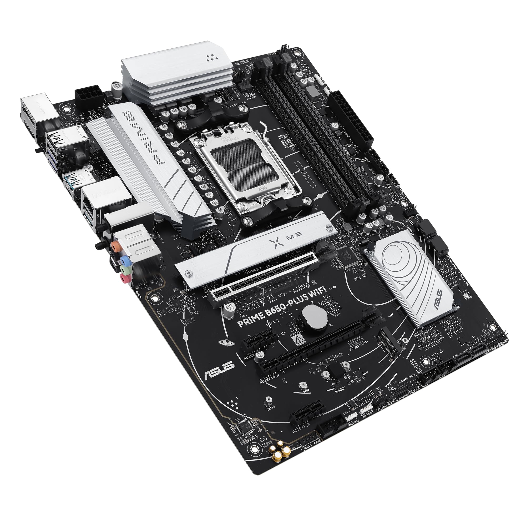Asus Prime B650 Plus Wifi Amd B650 Am5 Ryzen Desktop 9000 8000 & 7000 Atx Motherboard, Ddr5, Pcie 5.0 M.2, 2.5Gb Lan, Wifi 6E, H