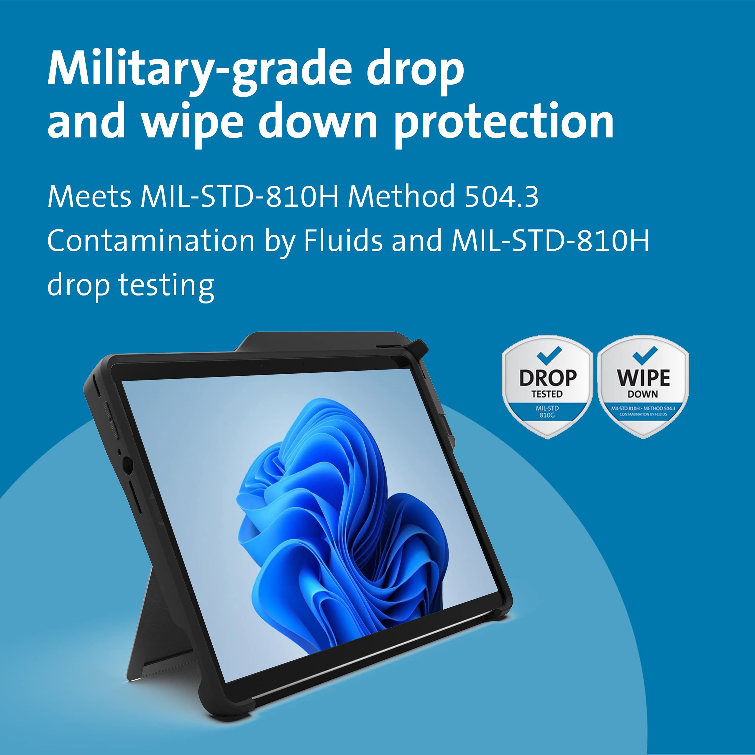 Kensington Blackbelt Rugged Case With Integrated Smart Card Reader (Cac) For Surface Pro 8 (K97620Ww)