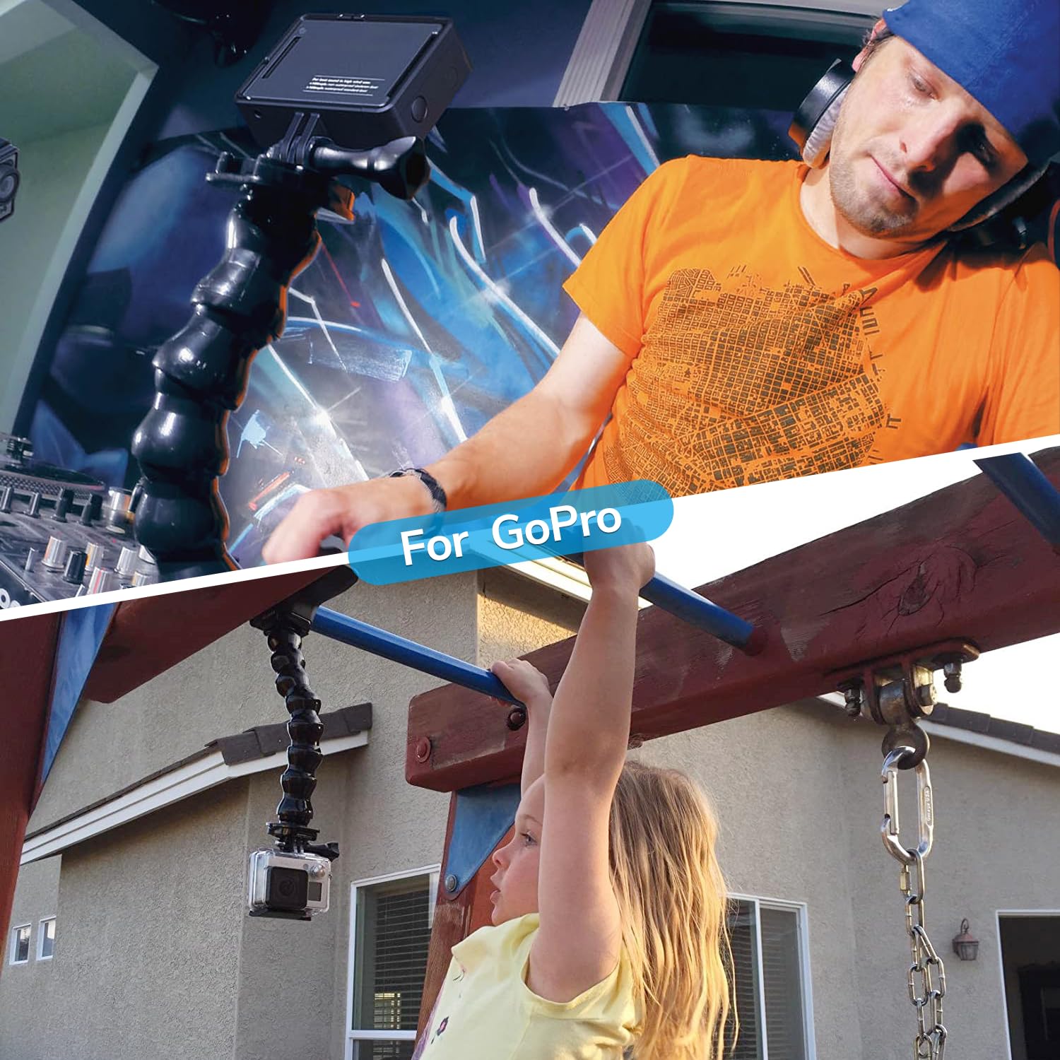 Sametop Gooseneck Phone Holder Clamp Clip Mount Cell Phone Stand For Desk Pole Table Compatible With Iphone 16 15 14 Pro Max Plu