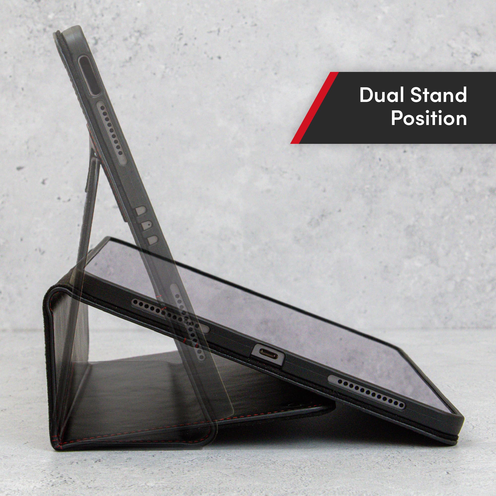 Casemade Real Leather Case Compatible With Ipad Pro 12.9    5Th/6Th Gen (2021/2022)   Full Grain Leather Cover, Auto Sleep/Wake,