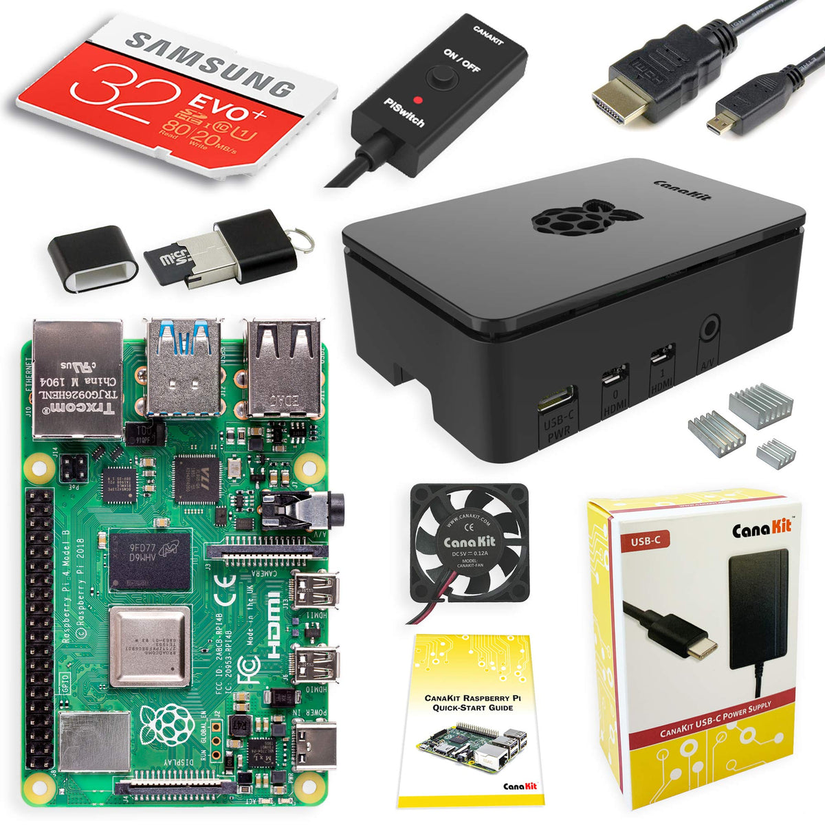 Canakit Raspberry Pi 4 8Gb Starter Kit   8Gb Ram