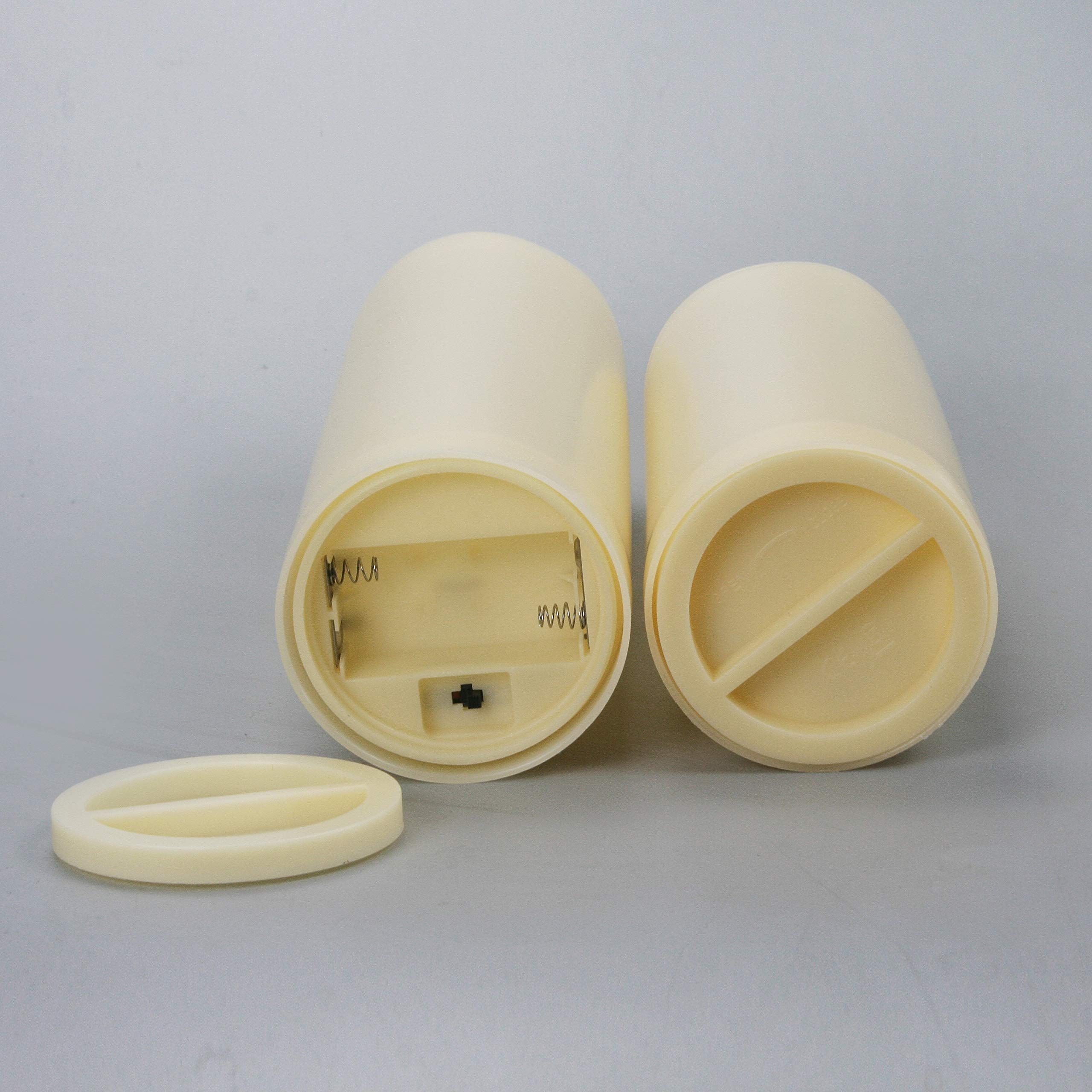 Outdoor Waterproof Flameless Led Pillar Candle With Timer Battery Operated Plastic Large Decorative Electric Candle Light For Ha