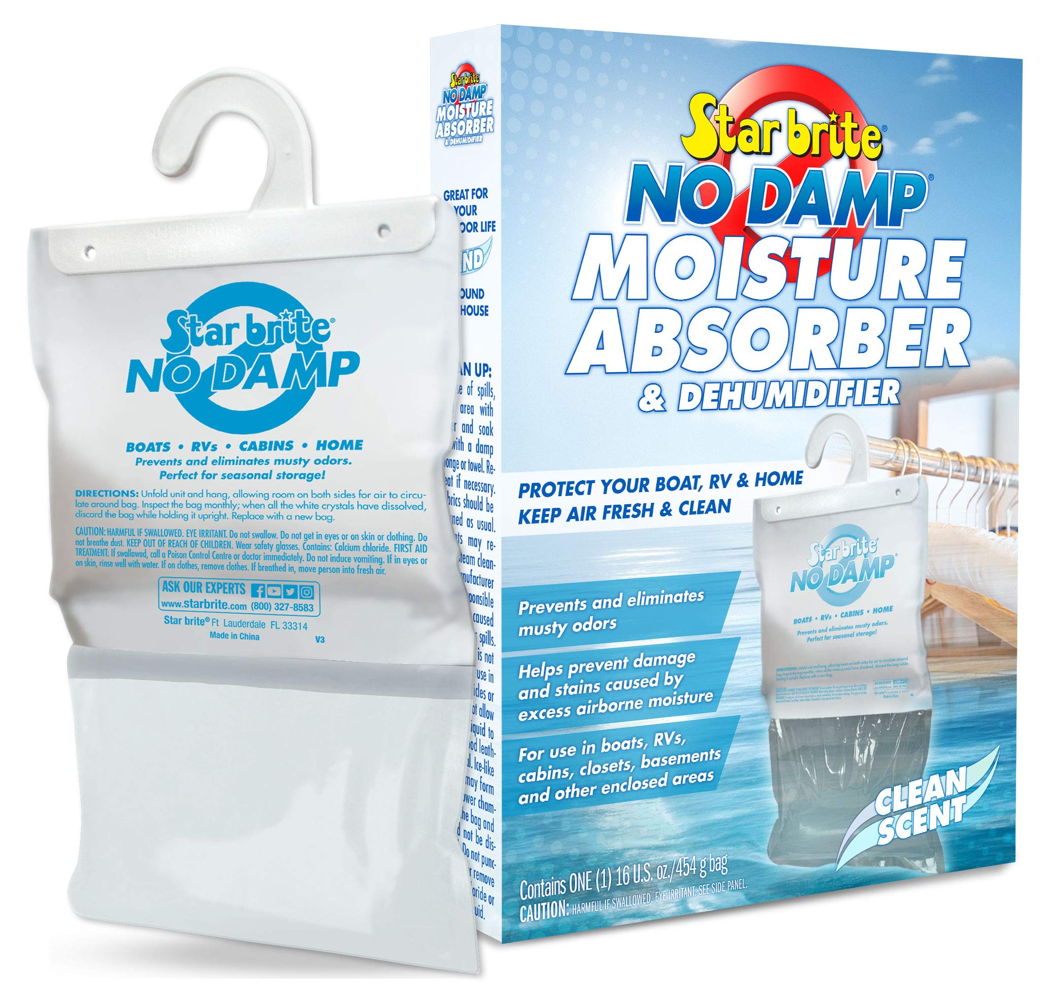 Star Brite No Damp Dehumidifier Hanging Bag   16 Oz (085470)