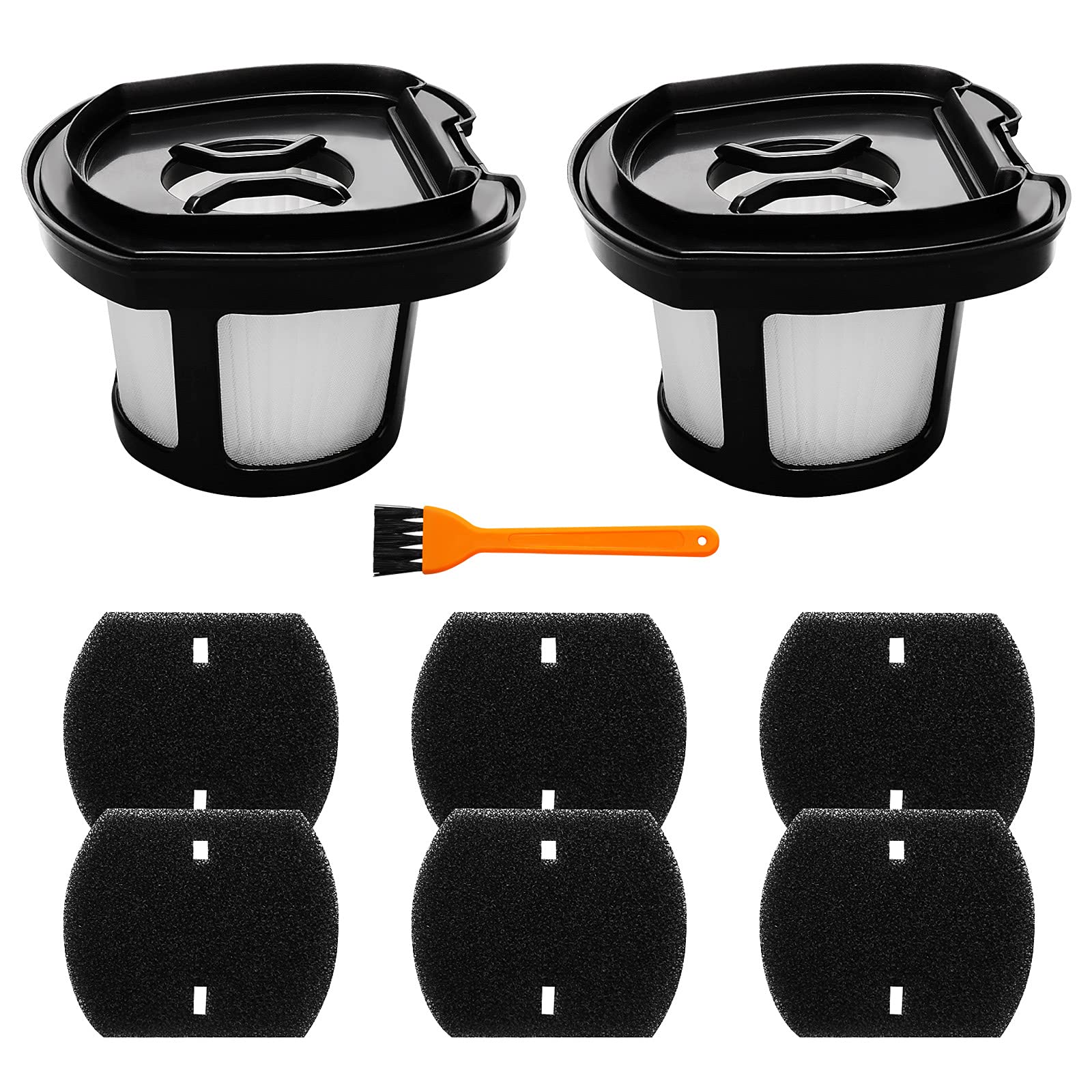 2 Pack 2284W Vacuum Replacement Filter For Bissell Pet Hair Eraser Filter Hand Vacuum 2284W 2390 2389 2390A, Compare To Parts # 