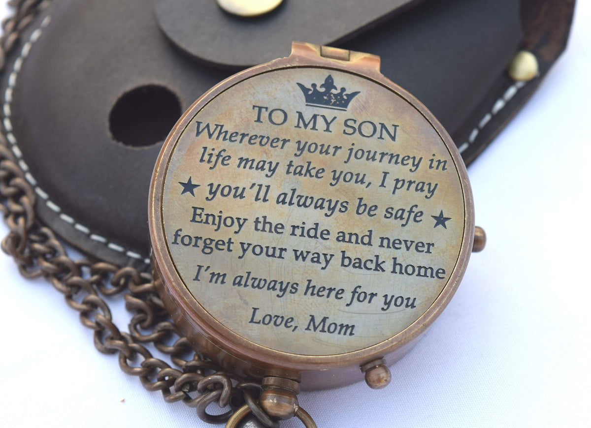 Mom To Son Compass   To My Son Love Mom   Mother To Son Gifts   Graduation Day Gifts For Son   Son Birthday Gifts   Confirmation