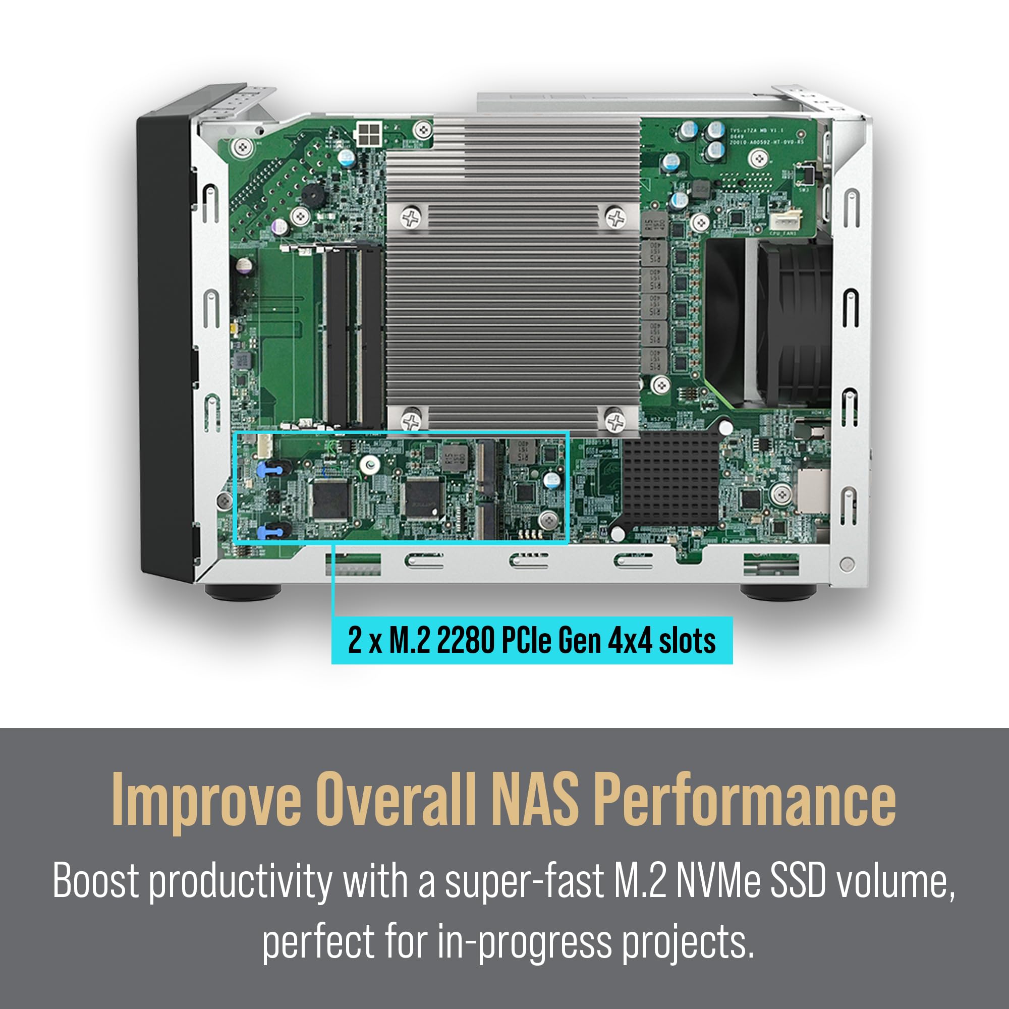 Qnap Tvs H874T I7 32G Us 8 Bay High Speed Desktop Nas With Intel 12Th Gen Cpu, Up To 64Gb Ddr4 Memory, Thunderbolt 4 And 2.5Gbe