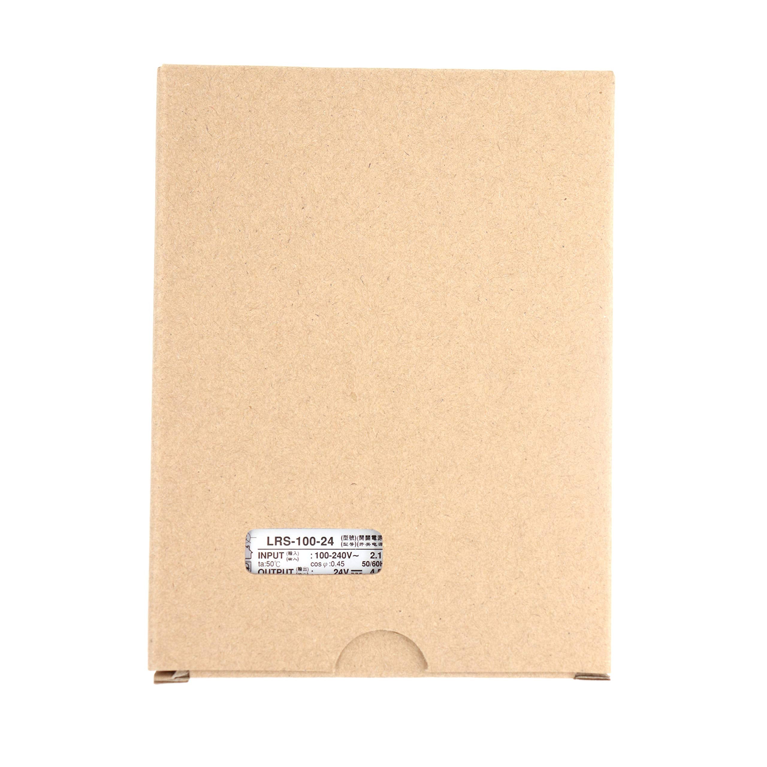 Mean Well Lrs 100 24 Switching Power Supply, Single Output, 24V, 4.5A, 108W, 5.08'' L X 3.82'' W X 1.18'' H