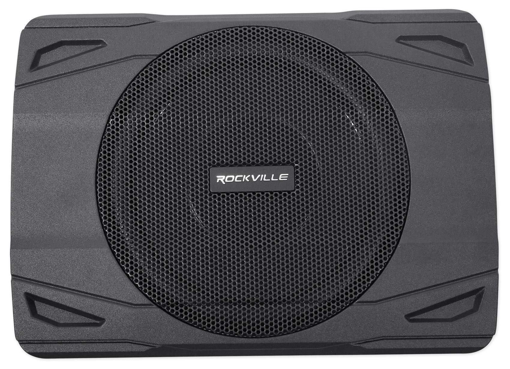 Rockville Ss8P 400 Watt Slim Under Seat Powered Car/Truck Subwoofer Sub+Amp Kit Black