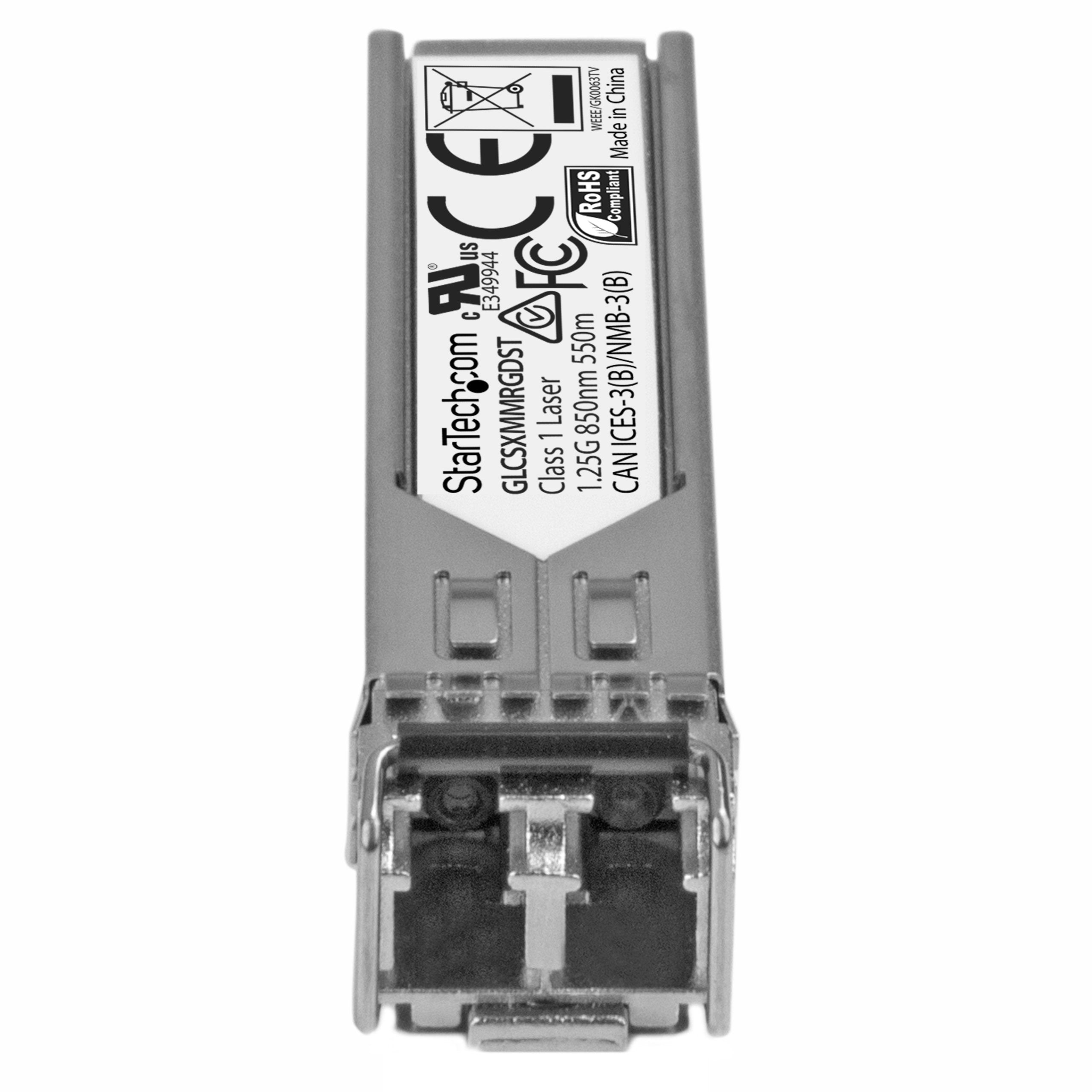 Startech.Com Cisco Glc Sx Mm Rgd Compatible Sfp Module   1000Base Sx   1Gbe Multimode Fiber Mmf Optic Transceiver   Lc 550M   85