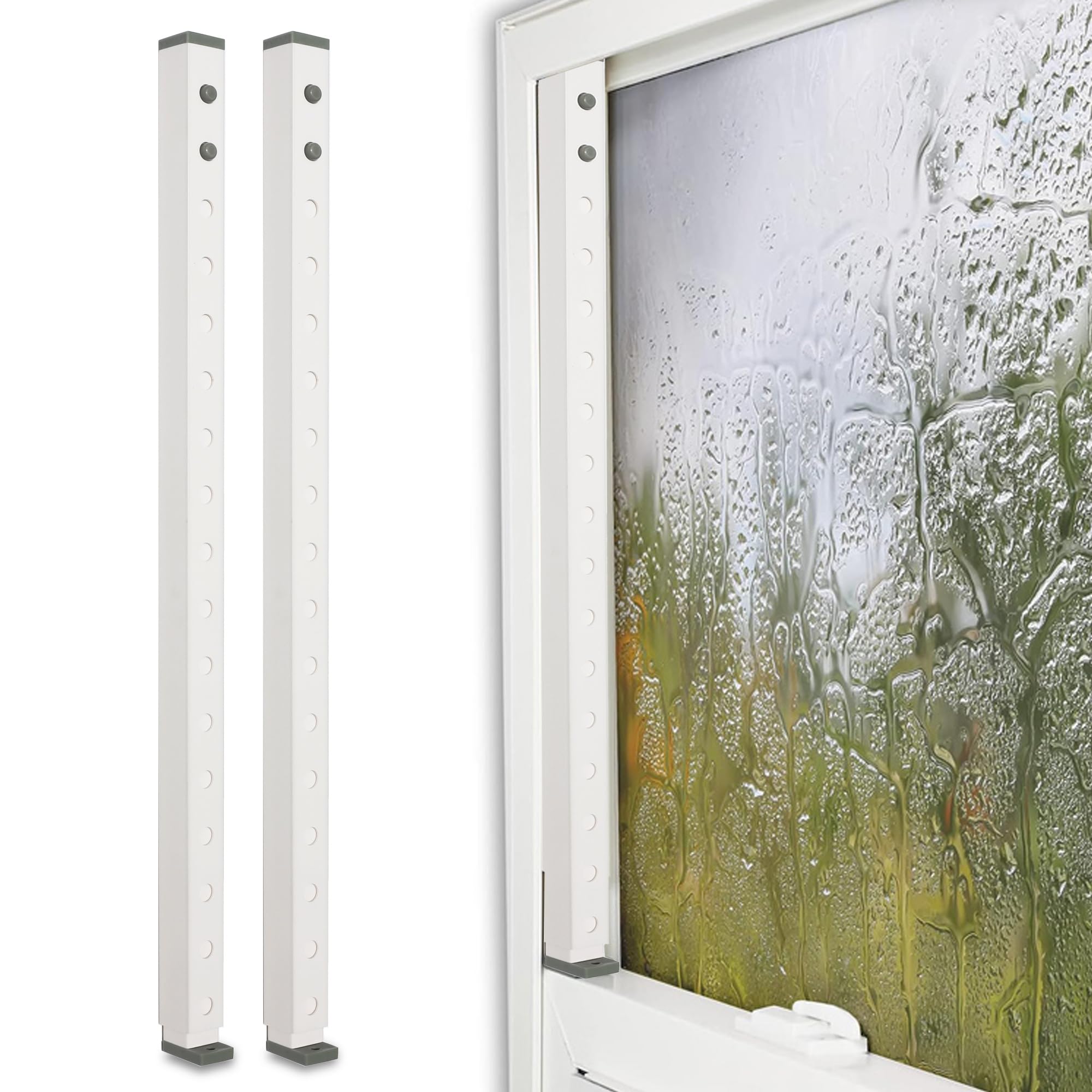 The Lock It Block It King Size   (2 Devices) Home Security Adjustable Window Security Bars/Window Lock Bar, Security Bar For Sli