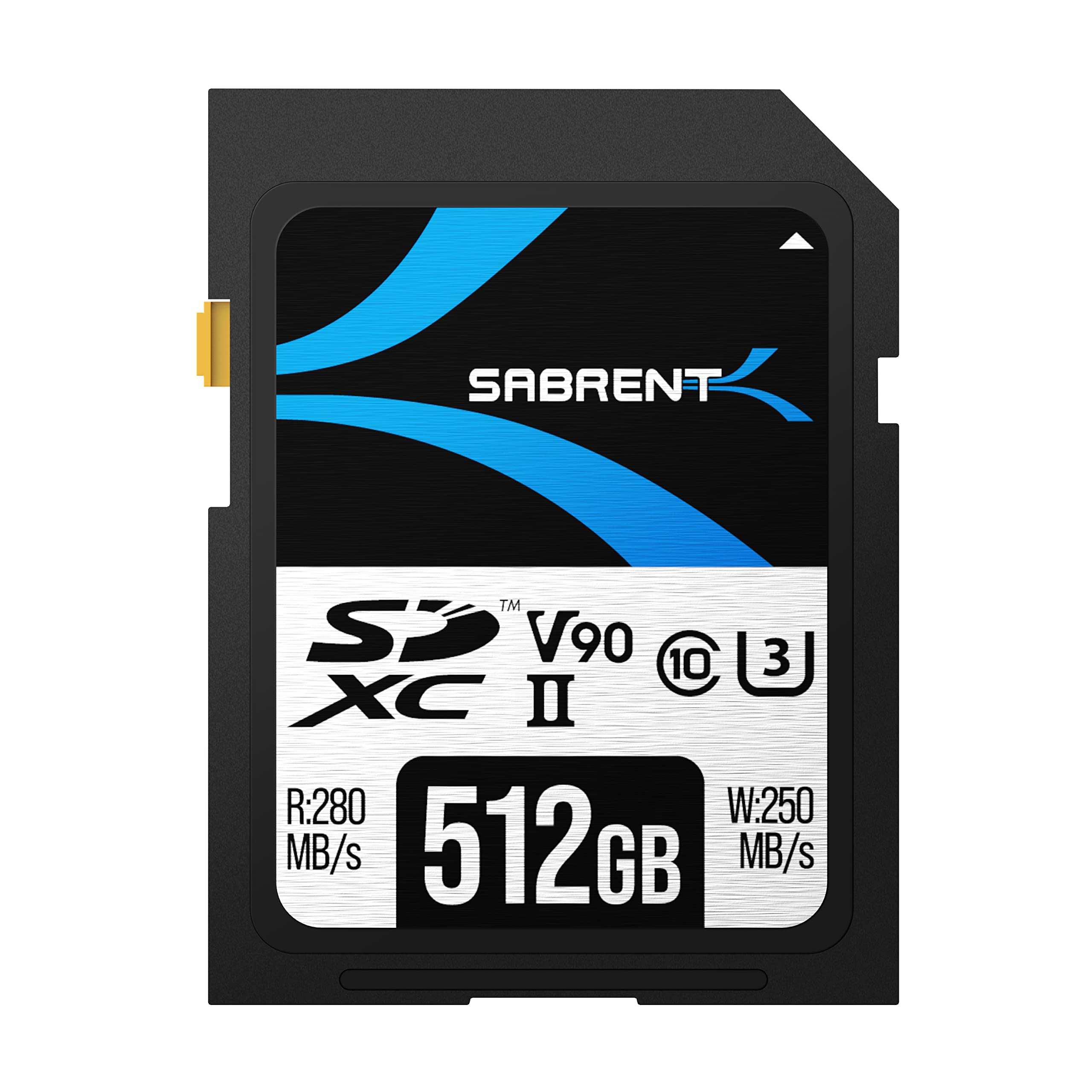 Sabrent Rocket V90 512Gb Sd Uhs Ii Memory Card R280Mb/S W250Mb/S (Sd Tl90 512Gb)