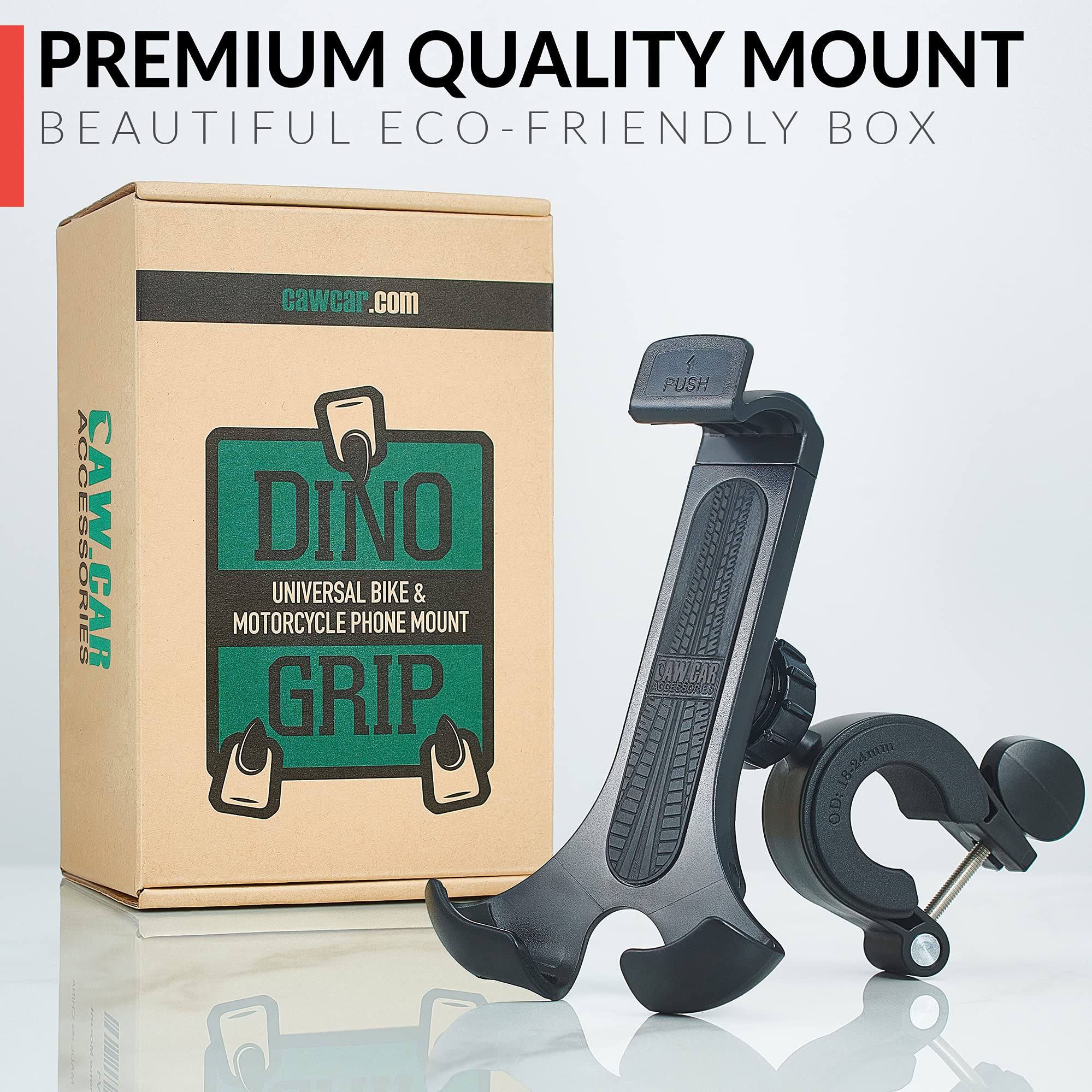 New 2024 Bicycle & Motorcycle Phone Mount   The Most Secure One Handed Bike Phone Holder For Iphone, Samsung Or Any Smartphone.