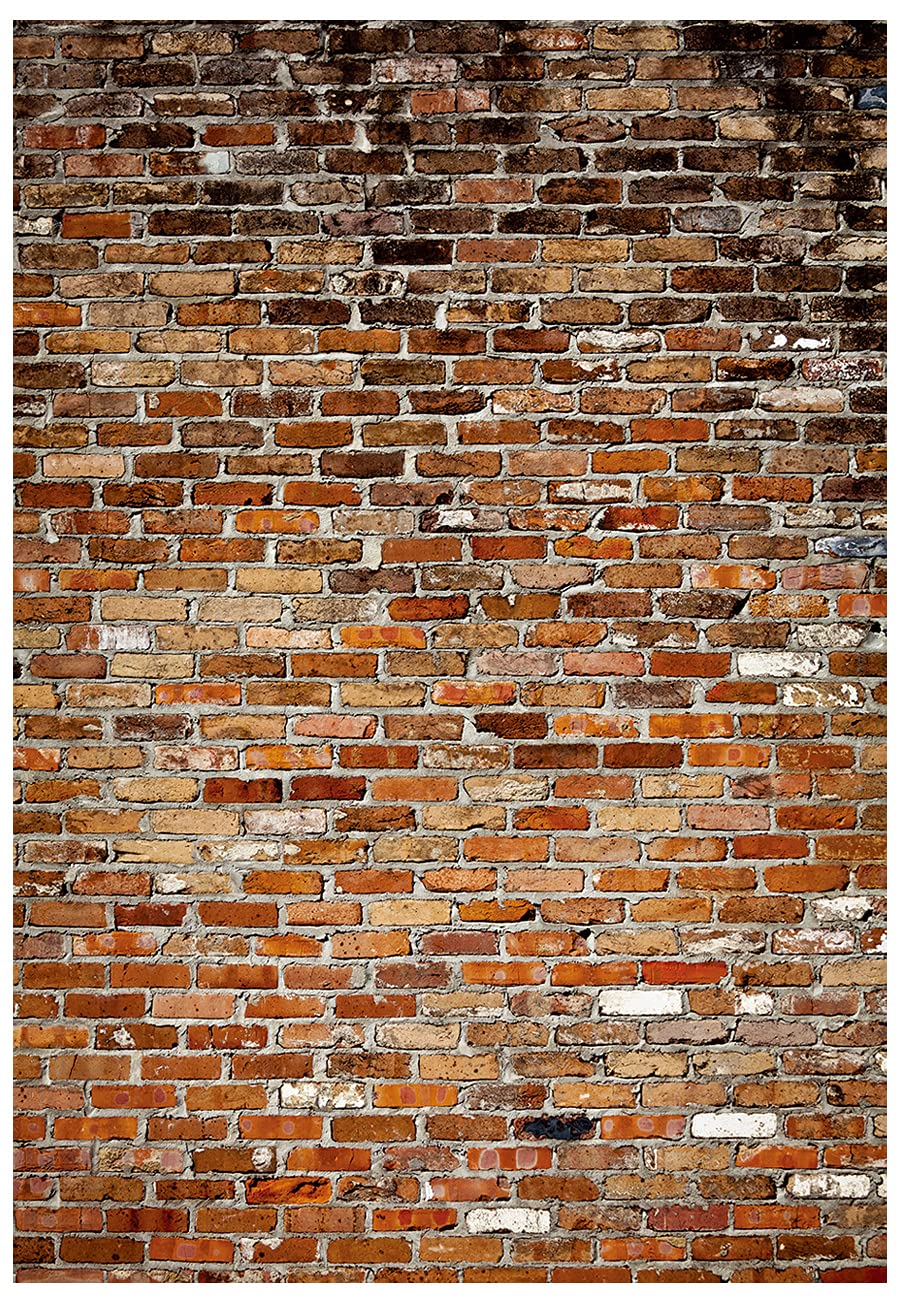 Yynxsy 5X7Ft Brick Wall Background Primary Color Brick Background Large Fabric Brick Photo Background Baby Shower Birthday Party