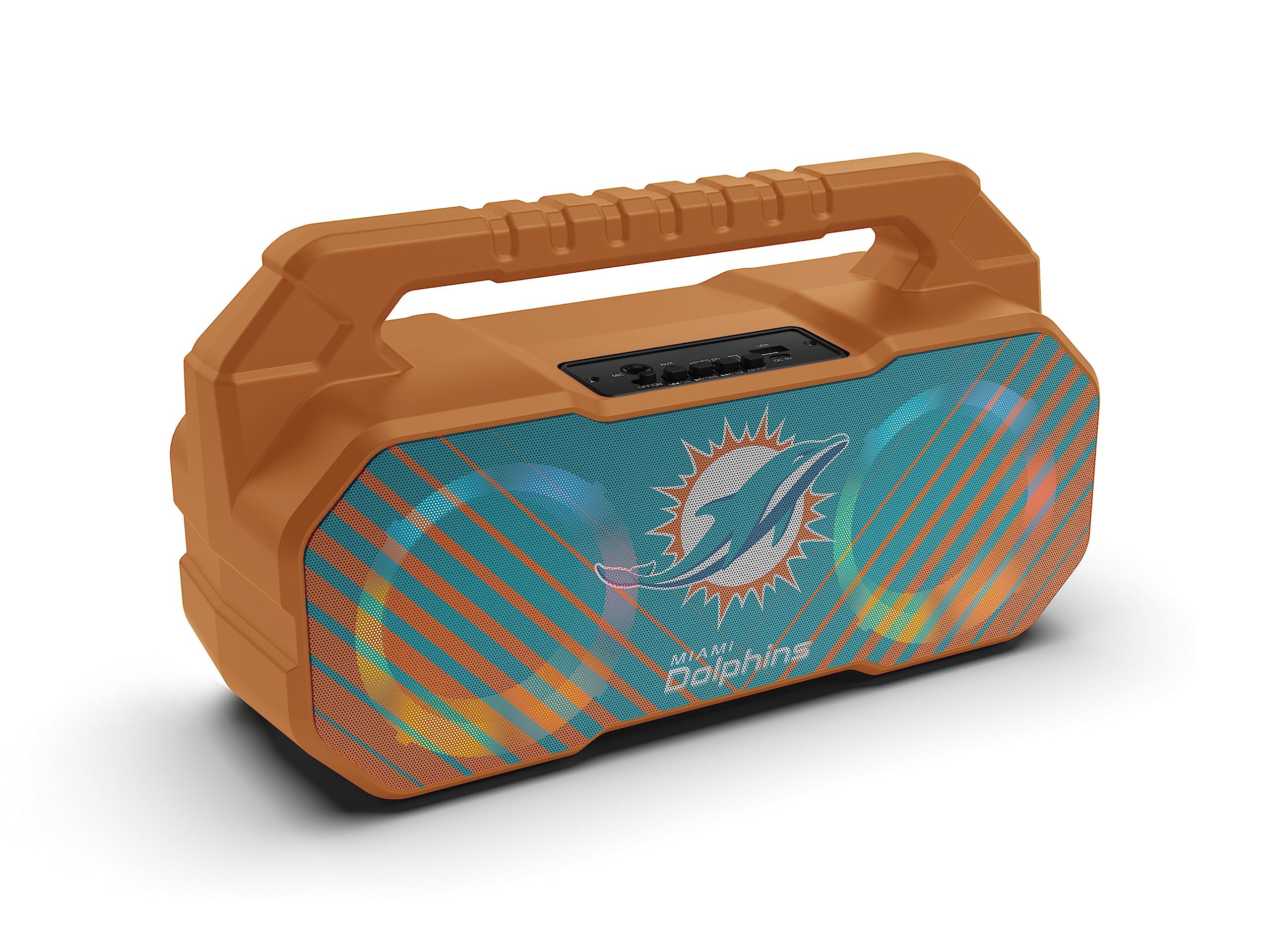 Soar Nfl Wireless Boombox Speaker, Miami Dolphins