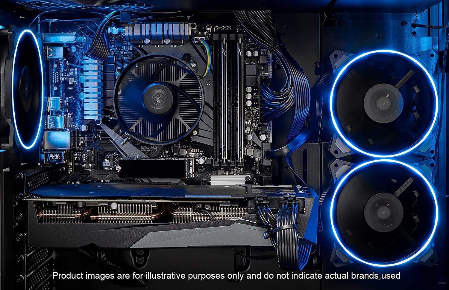 Skytech Gaming Azure Gaming Pc Desktop   Intel Core I3 10105F 3.7 Ghz, Nvidia Gtx 1650, 500Gb Nvme Ssd, 16Gb Ddr4 Ram 3200, 650W