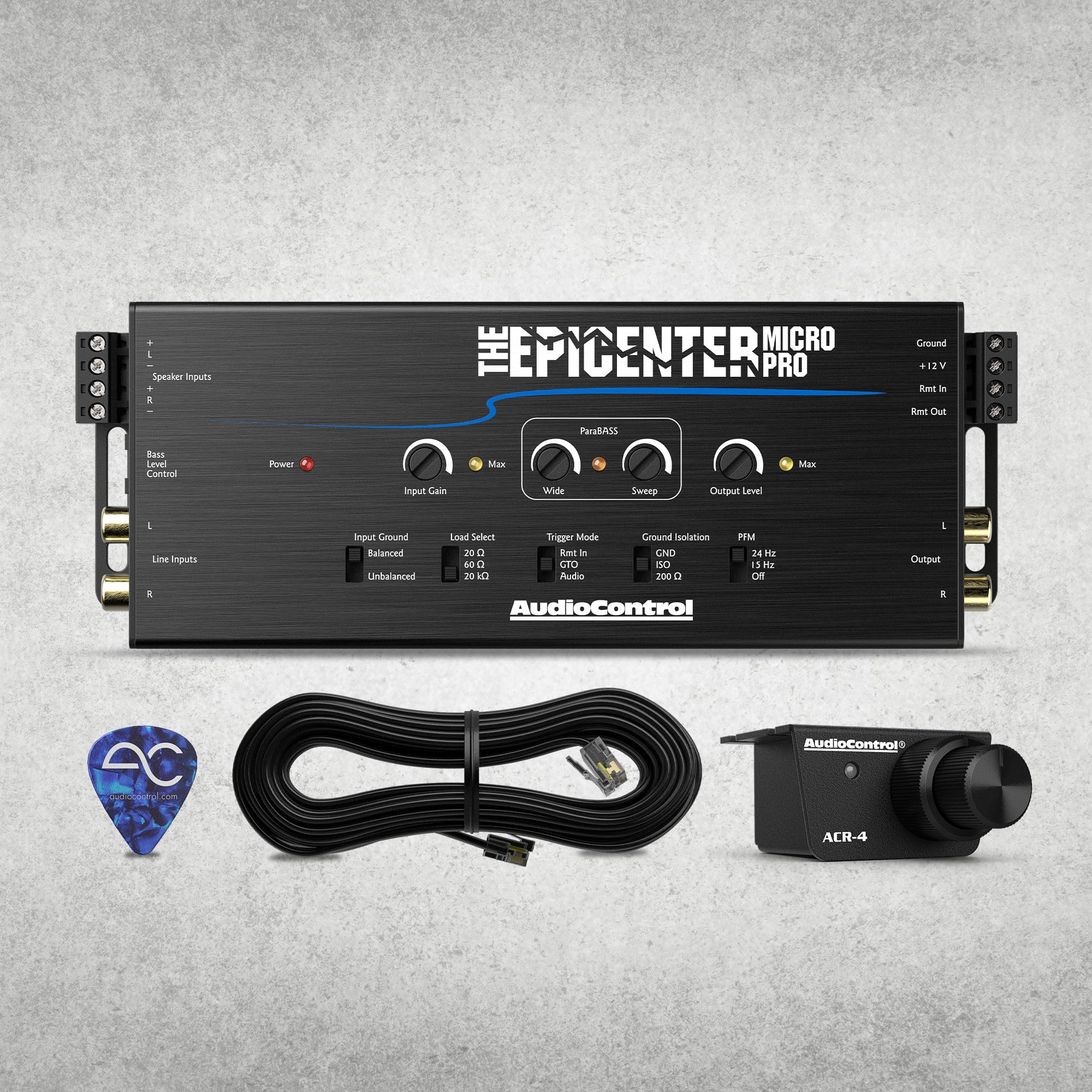 Audiocontrol The Epicenter Micro Pro Digital Bass Restoration Processor & Line Output Converter, Car Audio Bass Booster Maximize