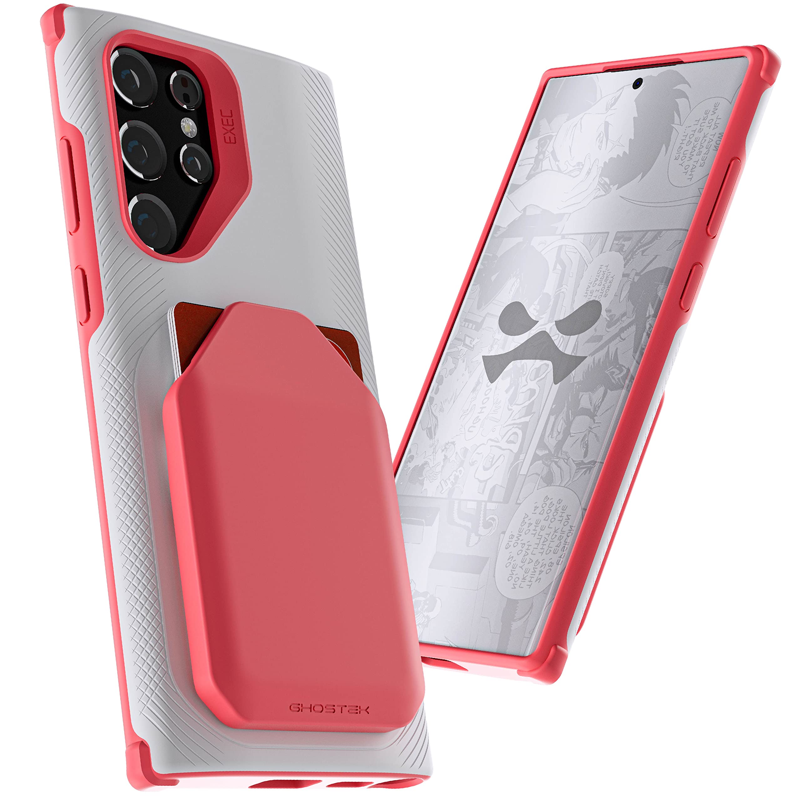 Ghostek EXEC Samsung Galaxy S22 Plus Wallet Case for Women Works with Magnetic Car Vent Mounts Easily Detachable Credit Card Hol