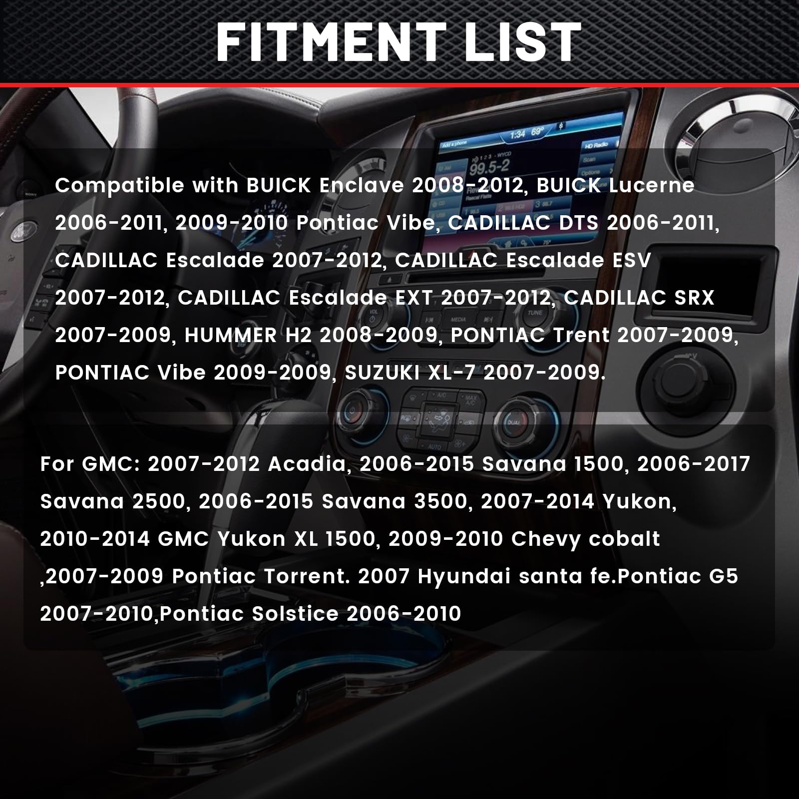 Red Wolf Factory Stock Oe Radio Stereo Wire Harness Adapter Replace Compatible With Gm Gmc Chevrolet Pontiac Buick 2006 2017 Original Male Plug Not For Add Aftermarket Radio