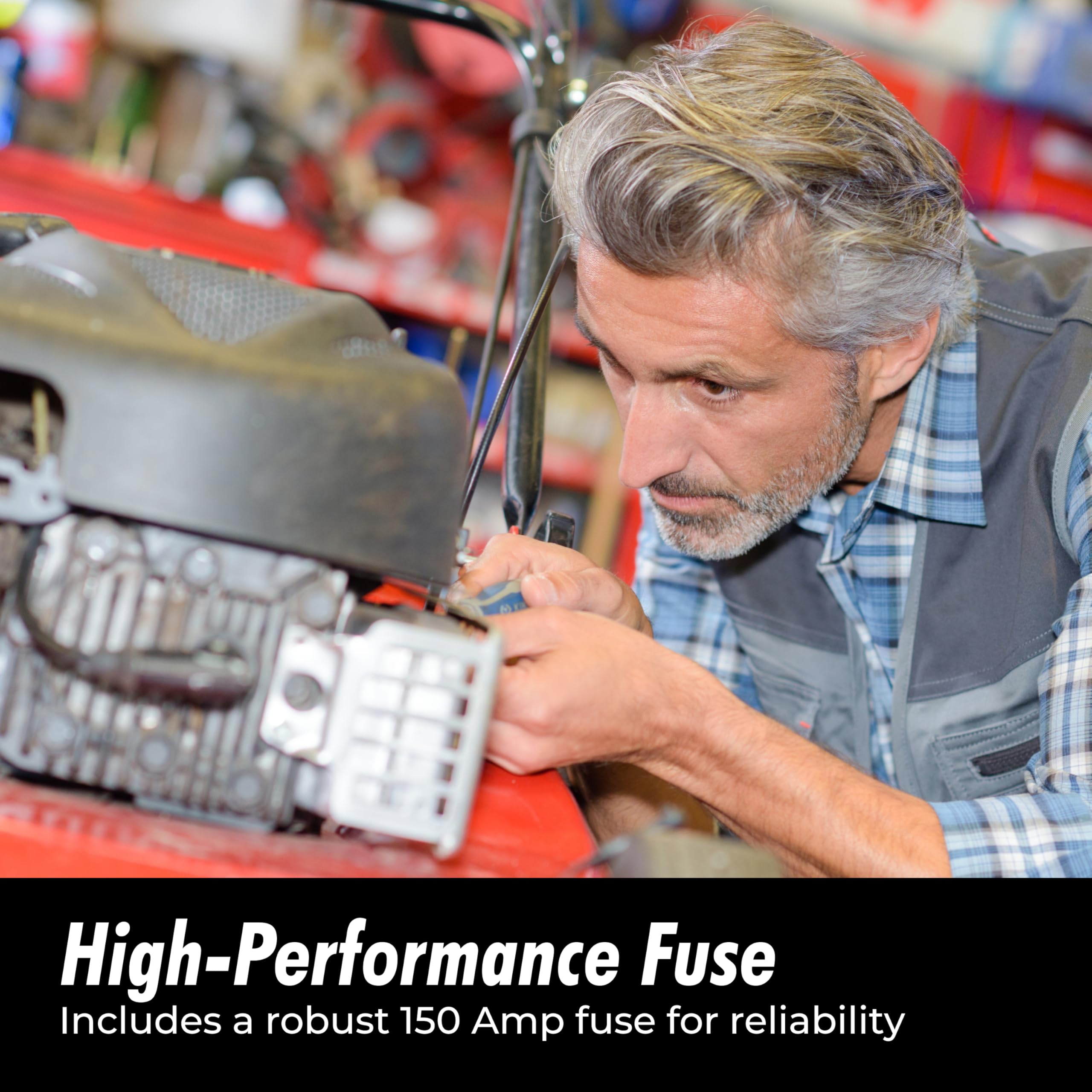 Installgear 0/2/4 Gauge Awg In Line Anl Fuse Holder With 100 Amp Fuse | Inline Fuse Holder   No Wire Terminals Needed | 100 Amp