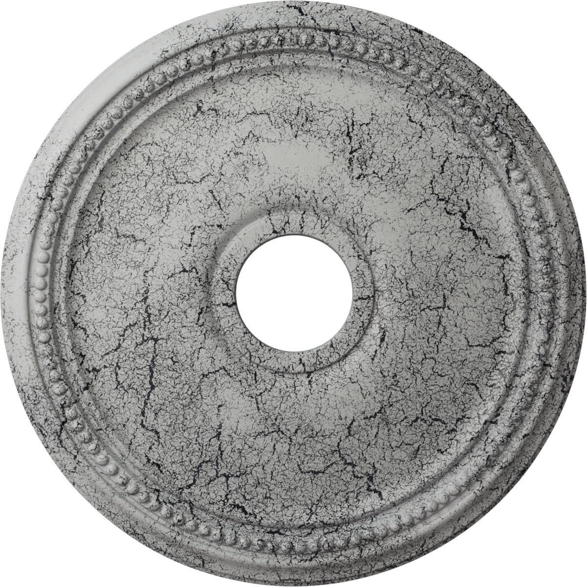 Ekena Millwork CM18DIUWC Diane Ceiling Medallion, 18OD x 3 5/8ID x 1 1/8P (Fits Canopies up to 5 3/8), Hand-Painted Ultra Pure W