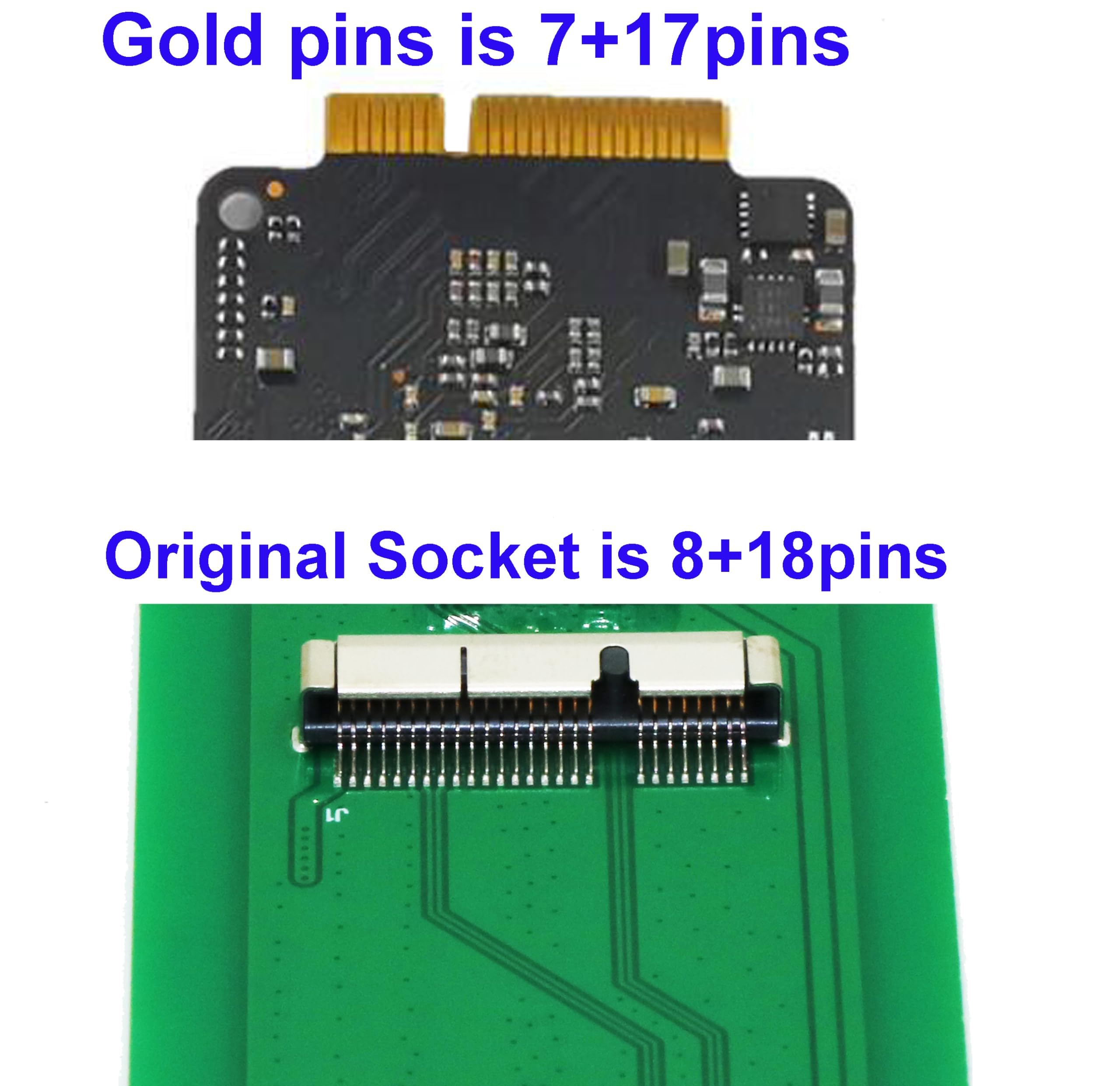 Sinech 26Pin To Sata Adapter Card,Compatible With Ssd From 2012 Year Macbook Air/Pro Retina