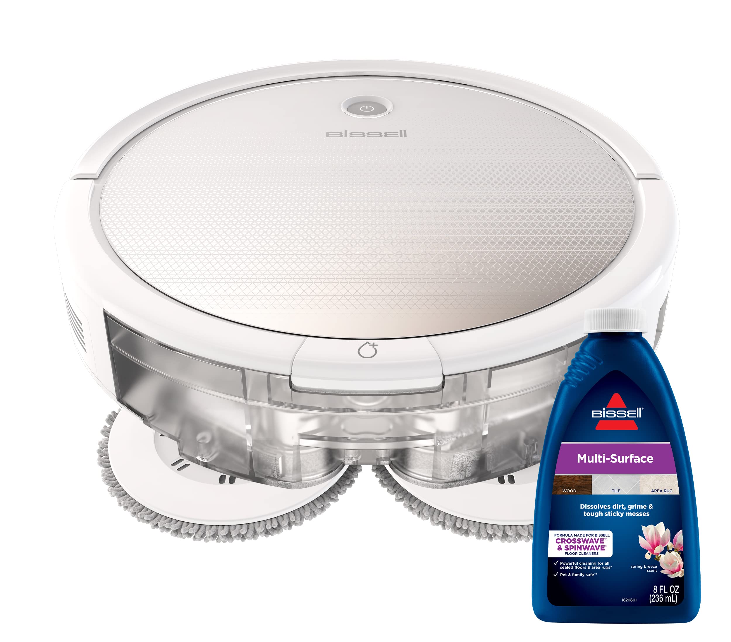 Bissell Spinwave Pet Robot, 2 In 1 Wet Mop And Dry Robot Vacuum, Wifi Connected With Structured Navigation, 3347
