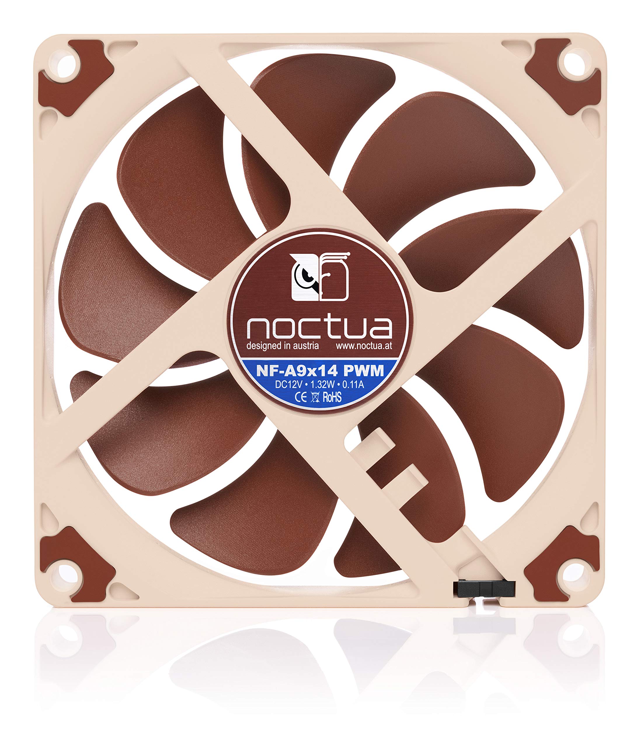 Noctua Nf-A9X14 Pwm, Premium Quiet Fan, 4-Pin (92X14Mm, Brown)