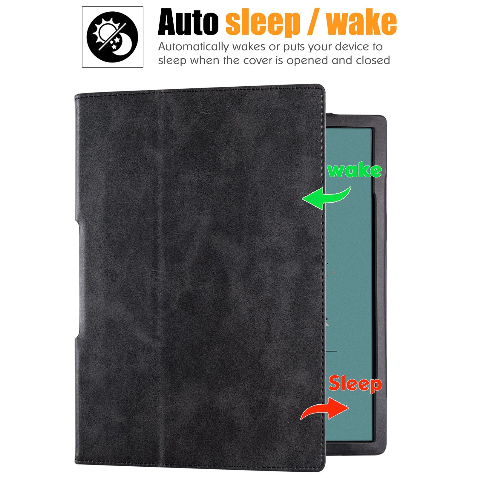 Bozhuorui Stand Case For All-New 10.3 Onyx Boox Note Air3/Note Air3 C/Boox Note Air2/Note Air2 Plus Epaper Tablet - Pu Leather S