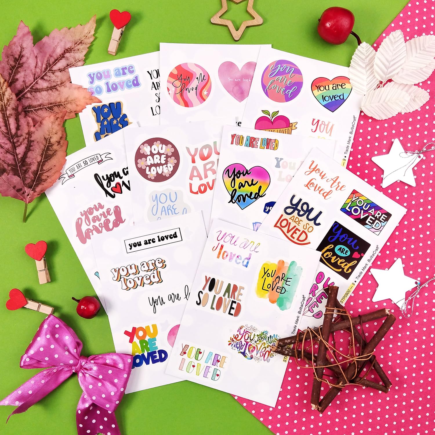 You Are Loved Stickers For Water Bottles   You Are Loved Gifts For Women, Men, You Are Loved Decorations Laptop Decals