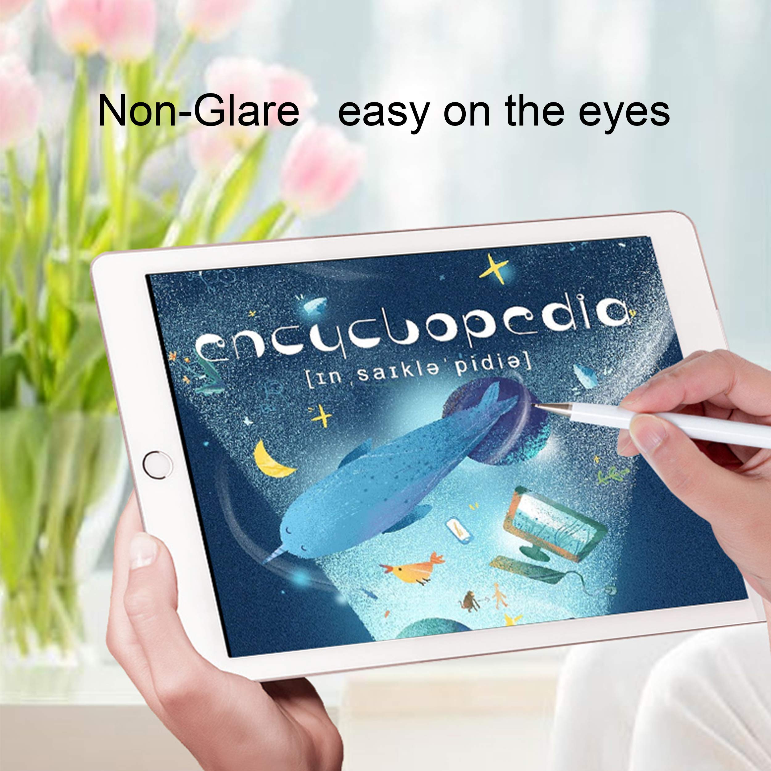 Ailun Paper Textured Screen Protector For Ipad 9/8/7 (10.2 Inch, 2021&2020&2019) Draw Like On Paper Textured Anti Glare Case Fri