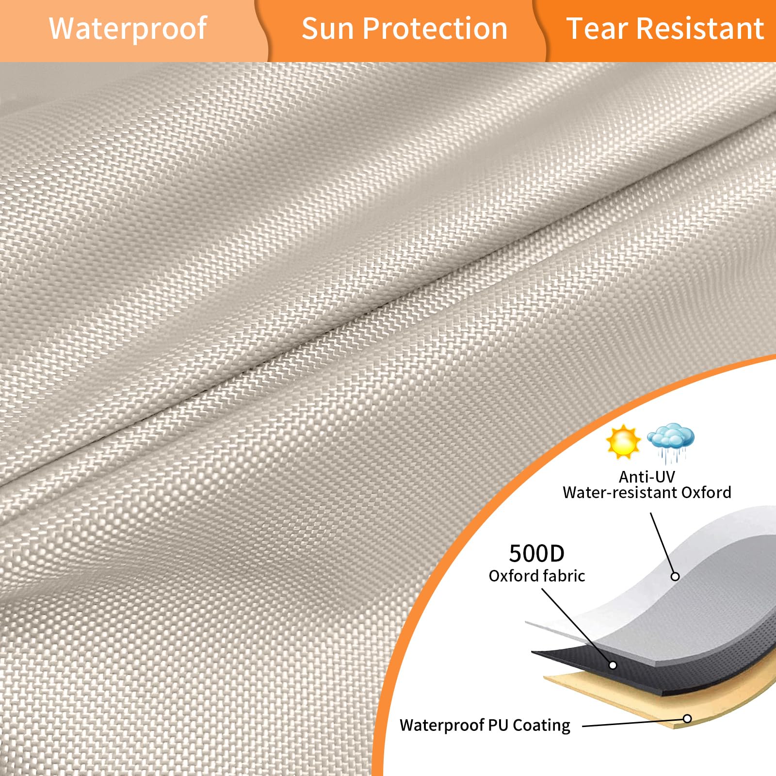 Startwo Air Conditioner Cover For Outside Units   Durable Waterproof Square Ac Cover For Outdoor With Windproof Buckles Elastic