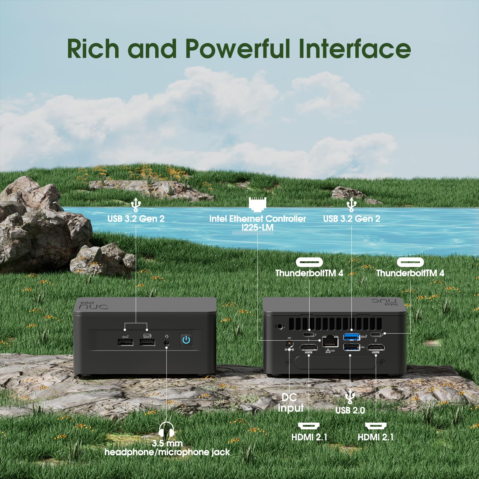 Intel Nuc 13 Pro, Arena Canyon Mini Pc With 13Th Gen Core I5 1340P (12C/16T & Up To 4.6Ghz), 16Gb Ddr4 Ram & 512Gb Nvme Ssd, Sup