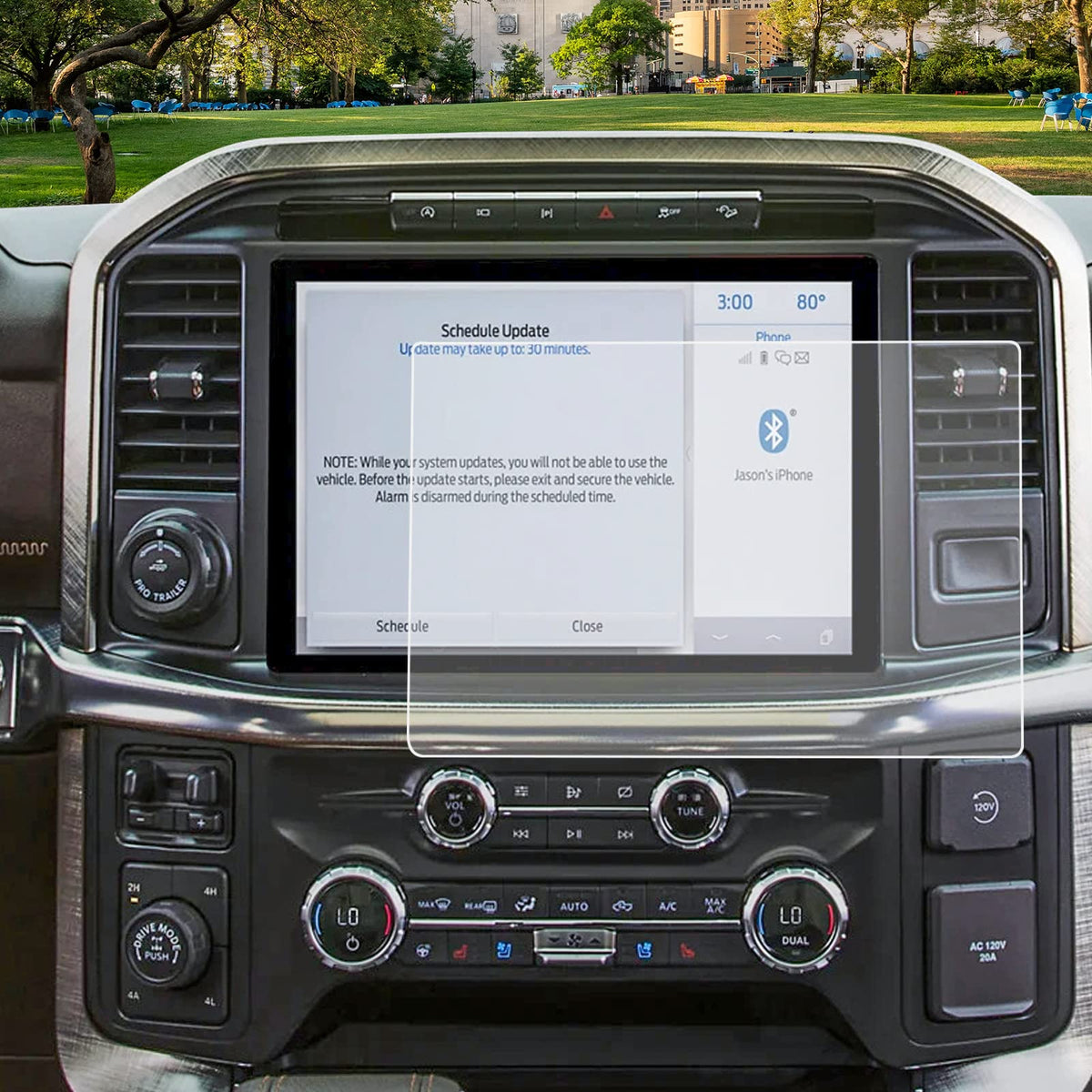 Carwiner Screen Protector For 2021-2024 2025 Ford F-150 12In Navigation Display Tempered Glass F150 Sync4 Touchscreen Protector Accessories (Matte)