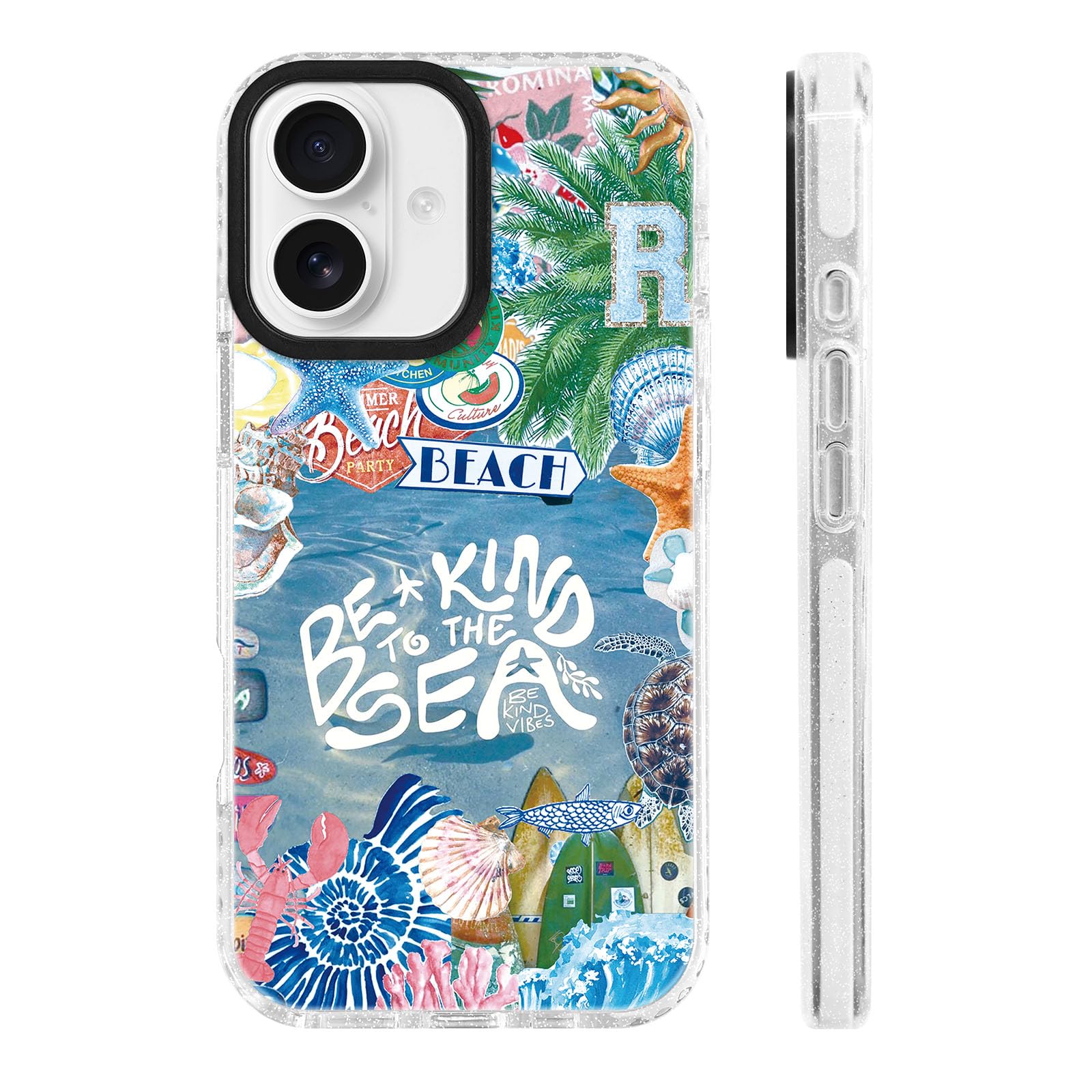 ChiCs-Flaura for iPhone 16 Plus Case [Military-Grade Drop Protection/Eco-Friendly Soft TPU Protective/Camera Protection/for Wome