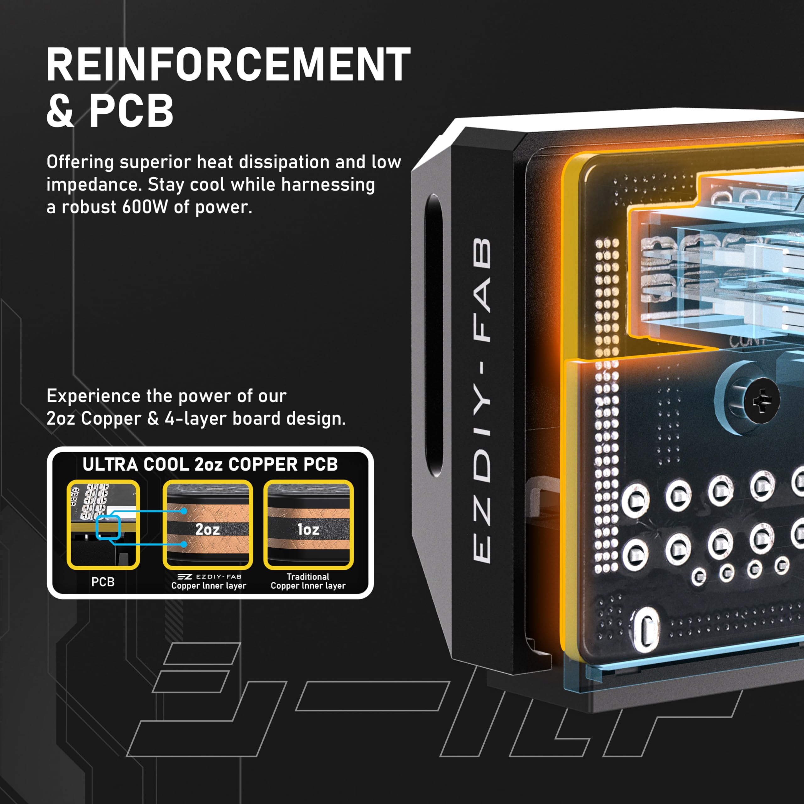 Ezdiy Fab Pcie 5.1 Adapter   600W 12+4Pin,16Pin 12Vhpwr Gpu Power Connector,12V 2X6 Gpu Adapter,90 Degree Right Angle   Compatib