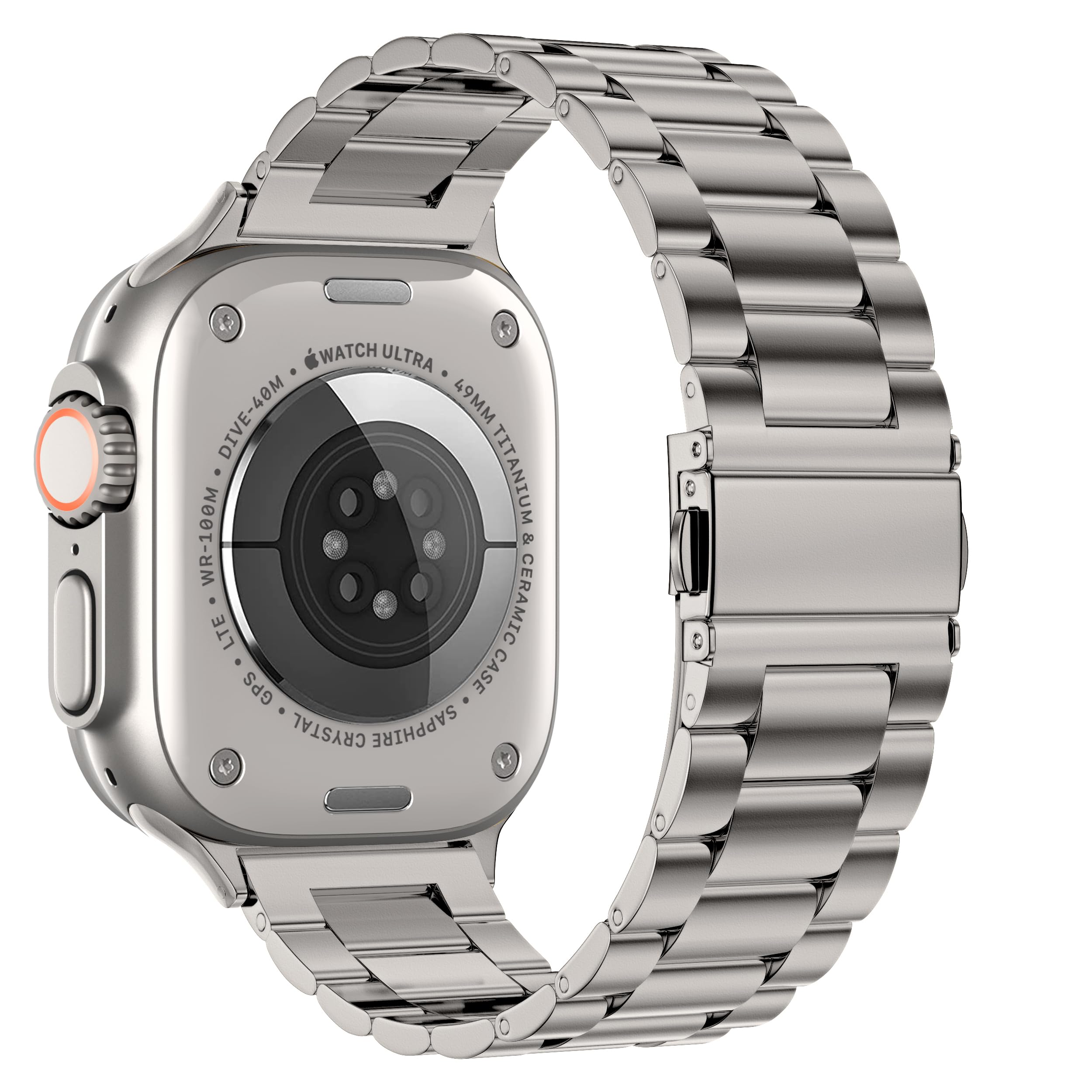 Epuly Metal Band Compatible With Apple Watch Bands For Men & Women 49Mm 46Mm 45Mm 44Mm 42Mm 41Mm 40Mm 38Mm, Business Stainless S