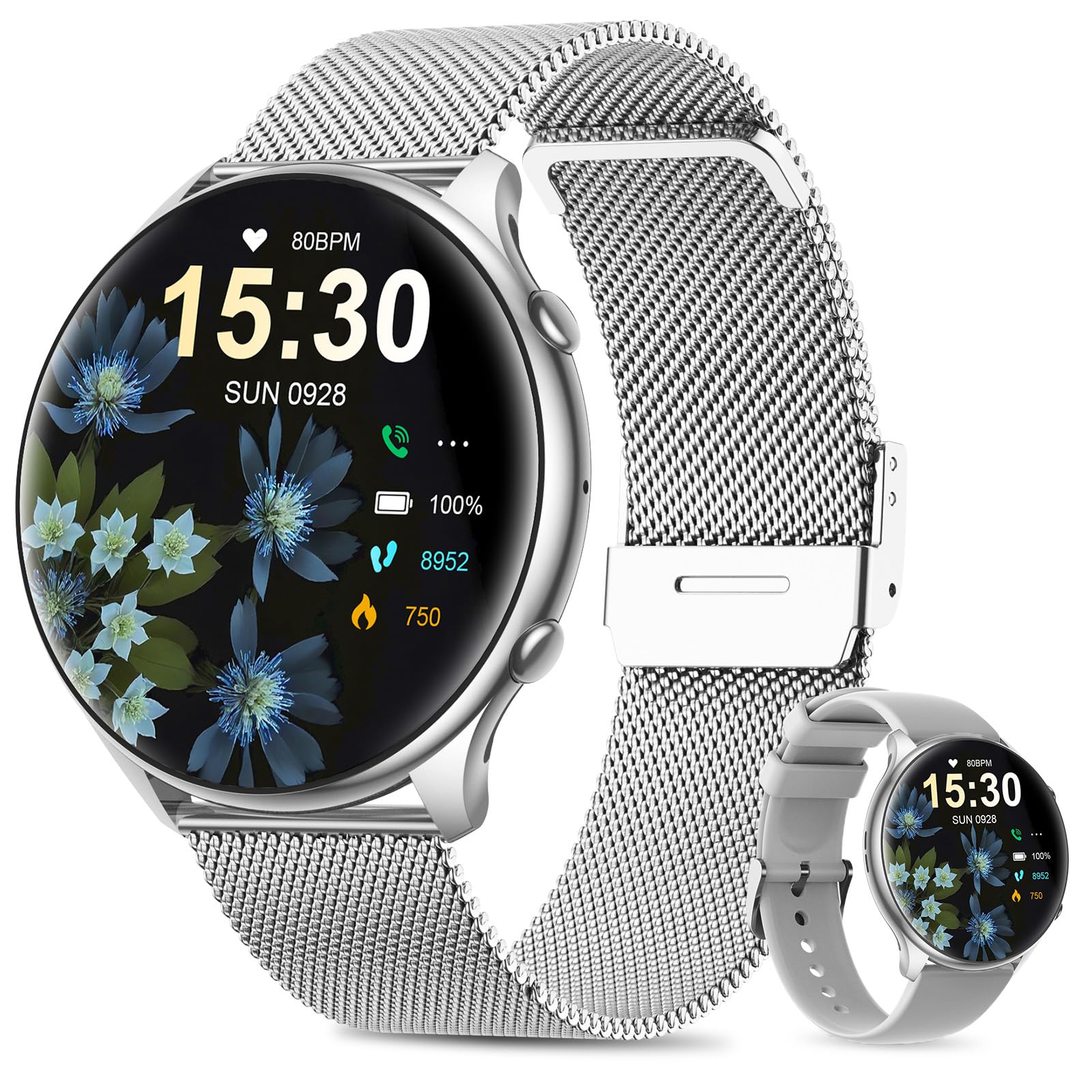 Sloksfil Watches For Women With Menstrual Cycle Tracker, 1.39?Hd Smart Watch, Heart Rate/Sleep Monitor, Ip67 Waterproof, Women?