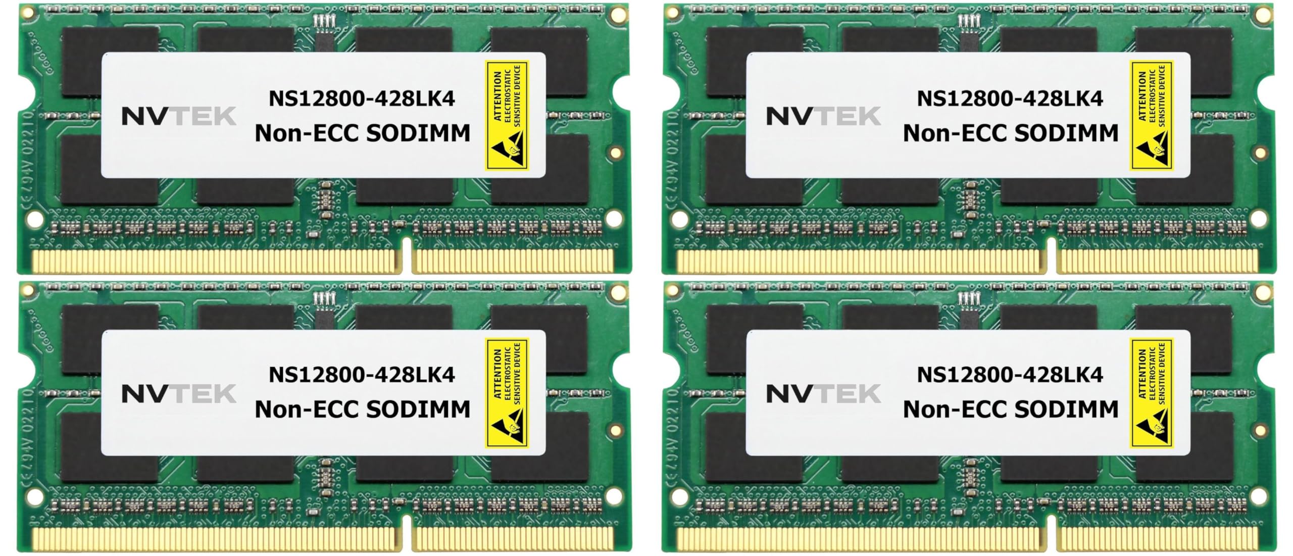 Nvtek 16Gb (4X4Gb) Ddr3 1600Mhz Pc3 12800 2Rx8 1.35V 204 Pin Non Ecc Sodimm Laptop Pc Computer Memory Kit