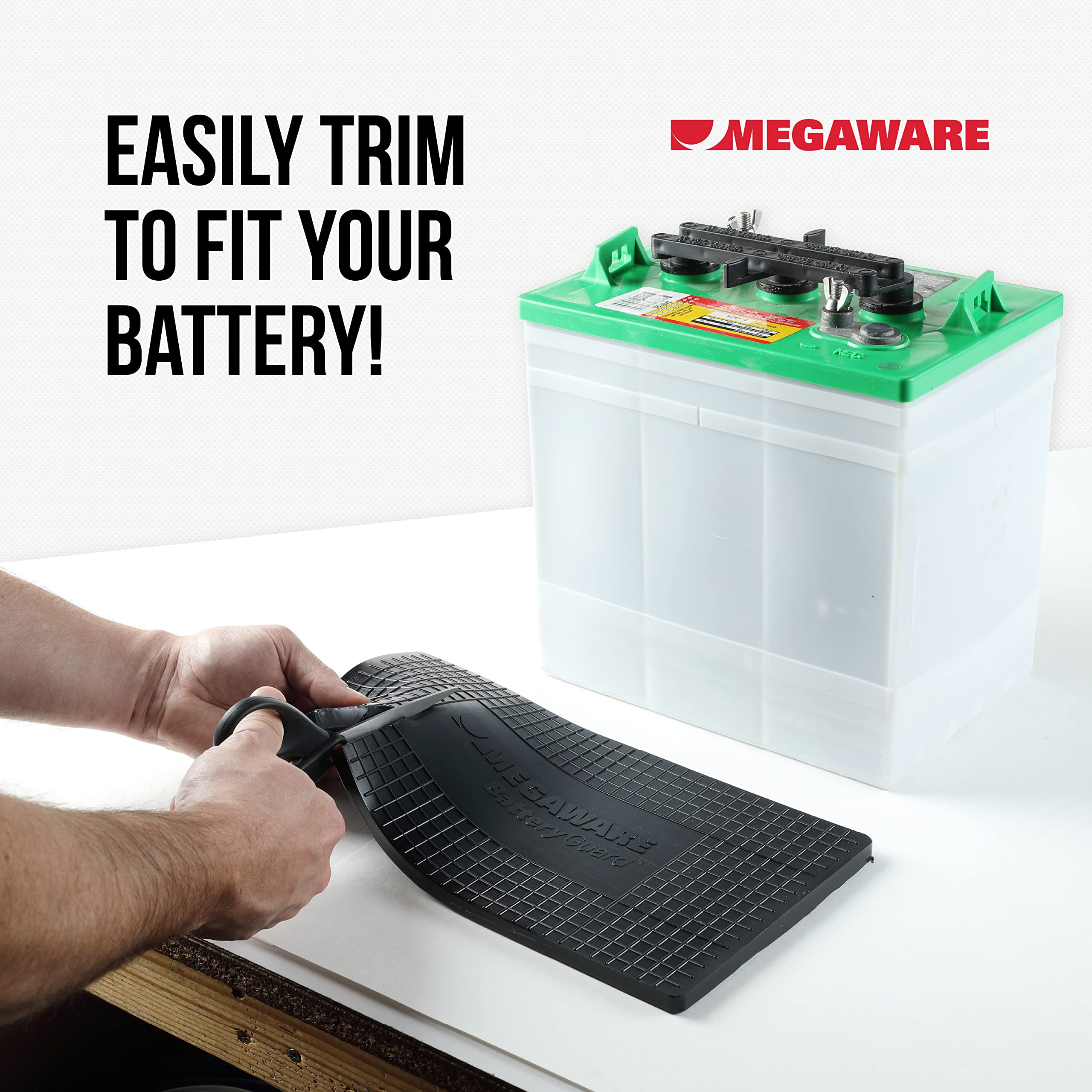 Megaware - Batteryguard Protector - Great For Boats, Rvs, Semi Trucks, And Off-Road Vehicles - Shock And Vibration Absorber - Fi,WBAUVB084R7SNH5