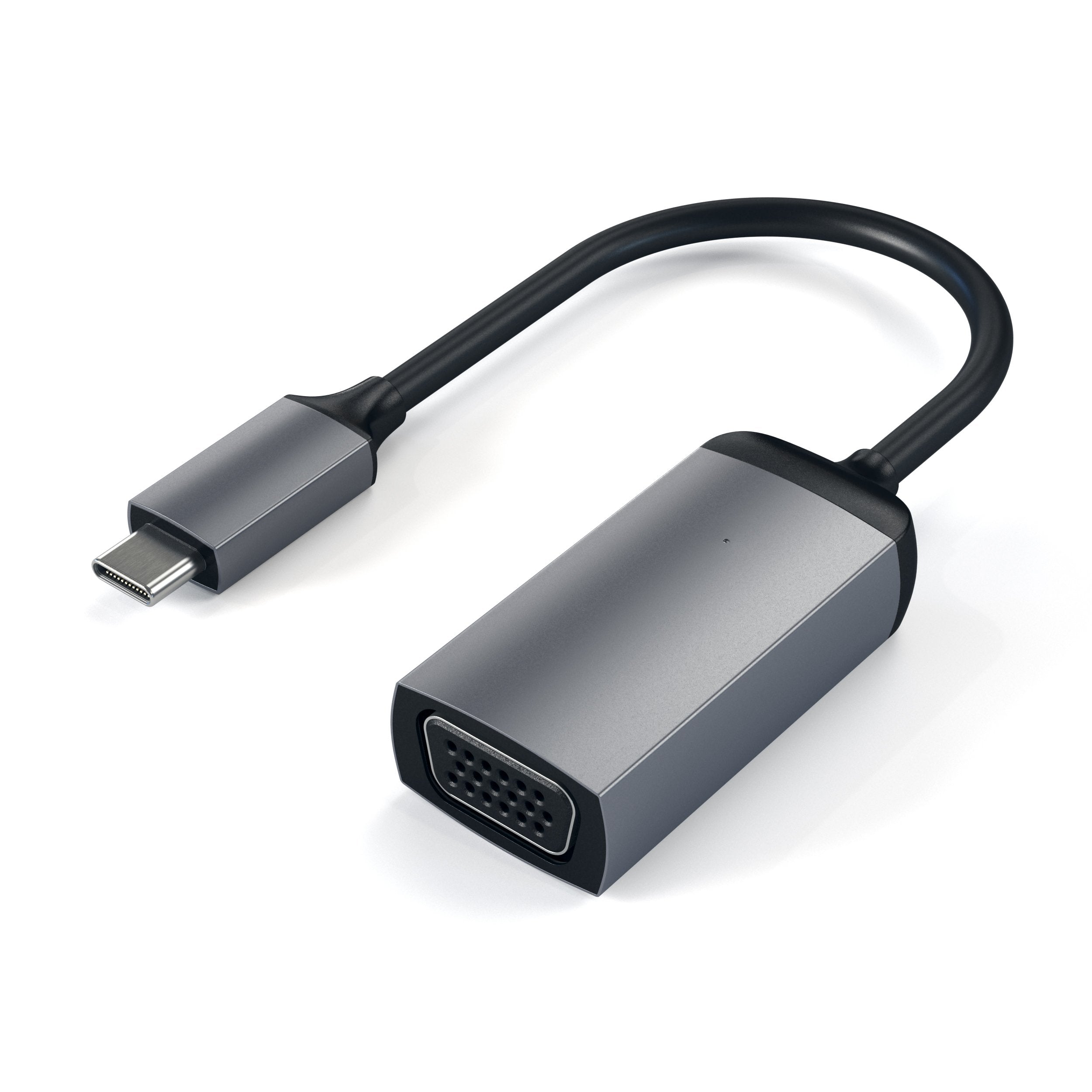 Satechi USB C to VGA Adapter Thunderbolt 3/4 1080p @60Hz Aluminum Space Gray ST-TCVGAM