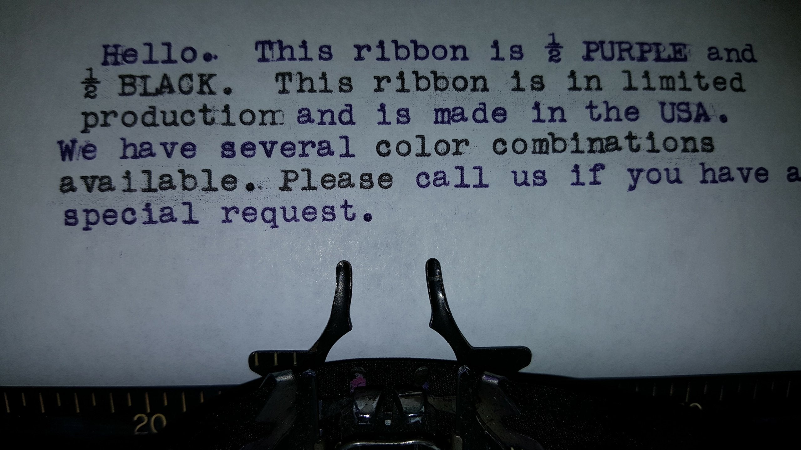 Black And Purple Typewriter Ribbon For We R Memory Keepers Typecast Typewriter
