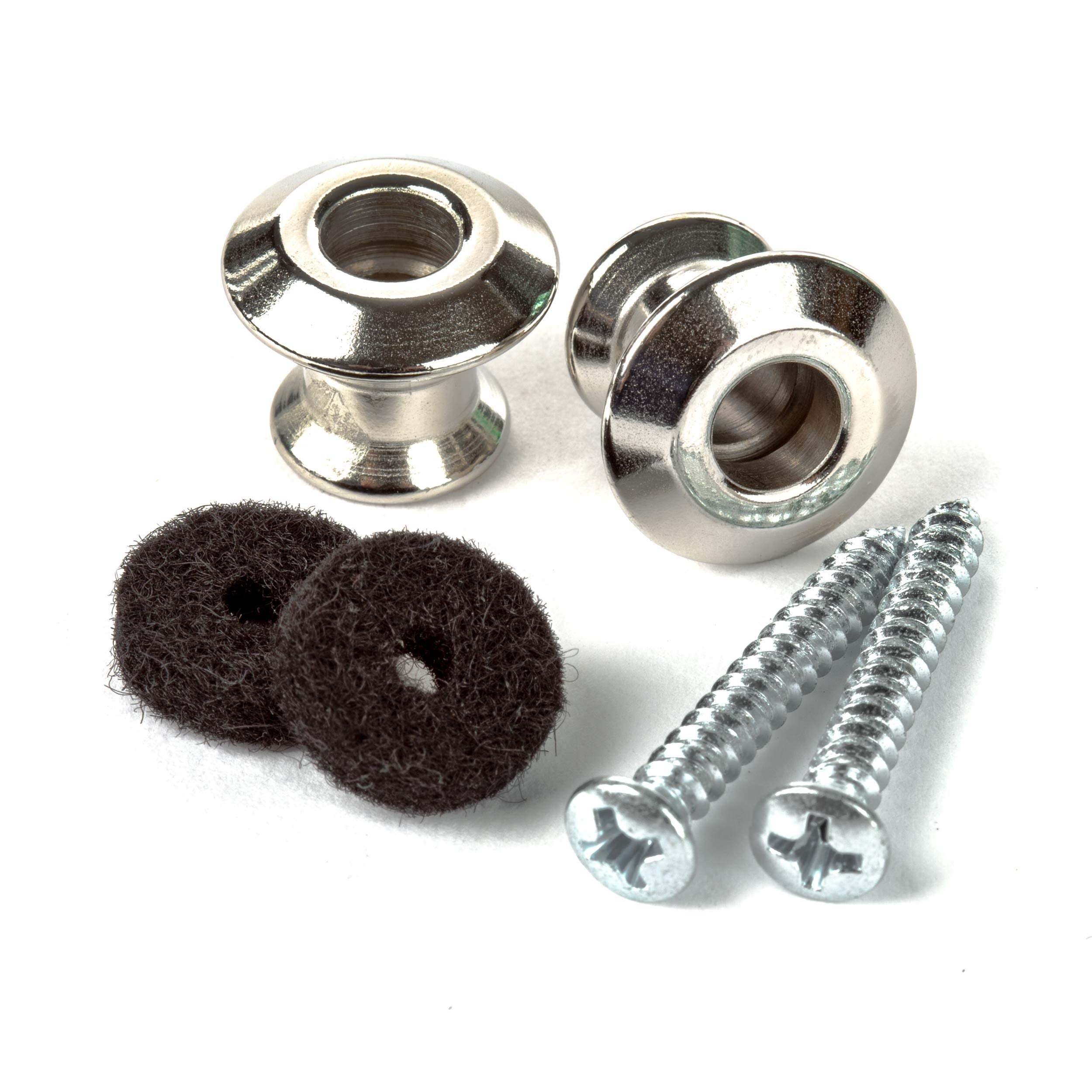 Jim Dunlop Straplok Dual Design Strap Button Set Nickel 2/Set (2Psls031N)