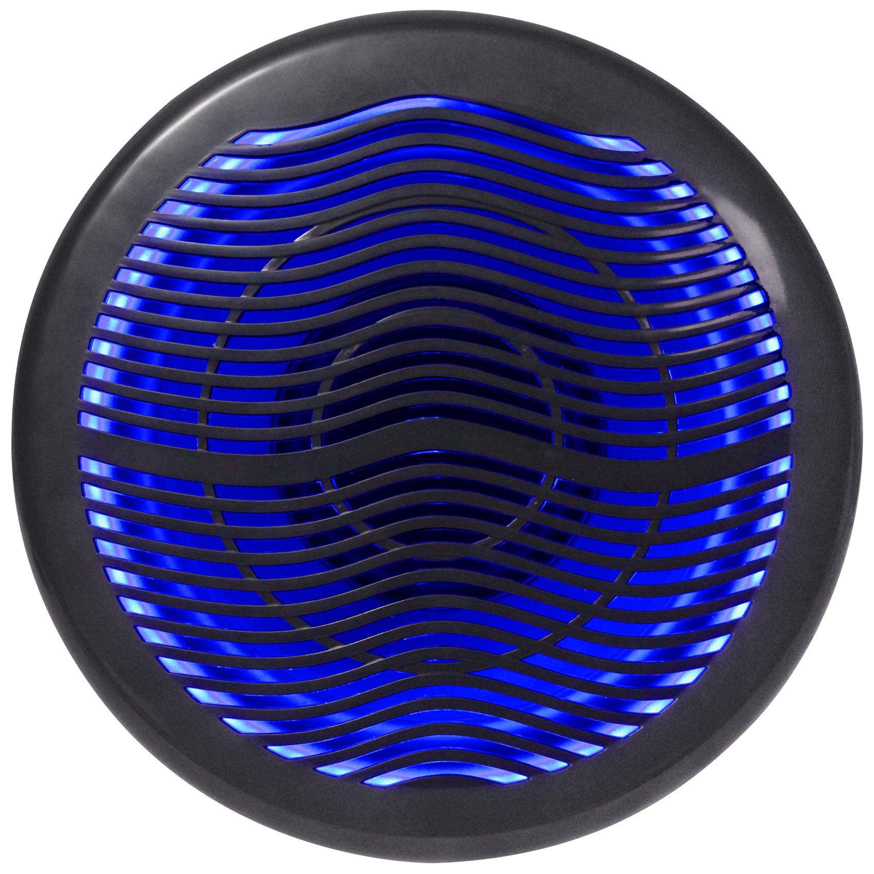 Rockville MS10LB 2400W 10 Free Air Marine Subwoofer, LED Lighting, Weather-Resistant, High-Power Audio for Boats and Outdoor Use