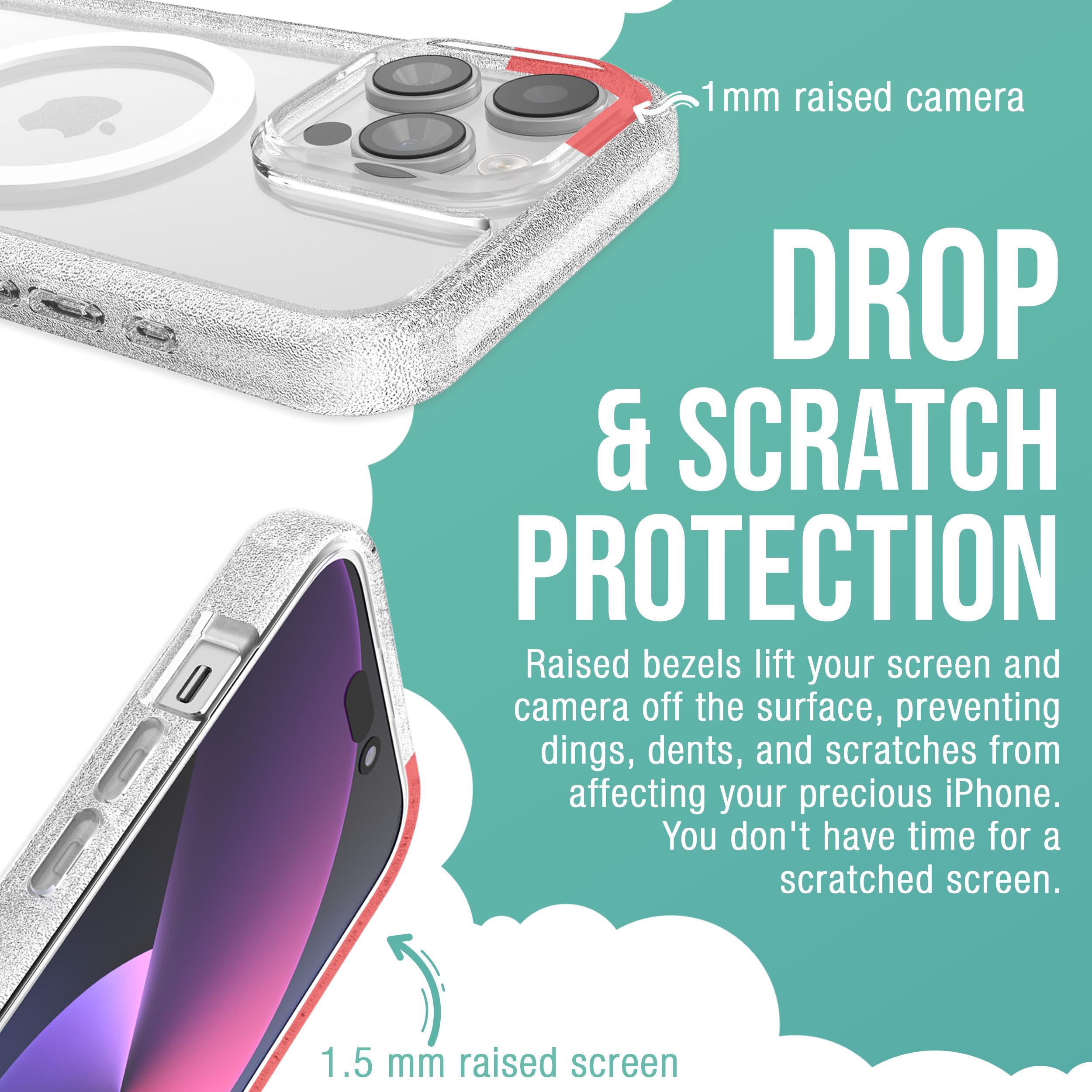 Smartish Iphone 15 Pro Max Magnetic Case   Gripmunk Compatible With Magsafe [Lightweight + Protective] Slim/Thin Grip Cover For