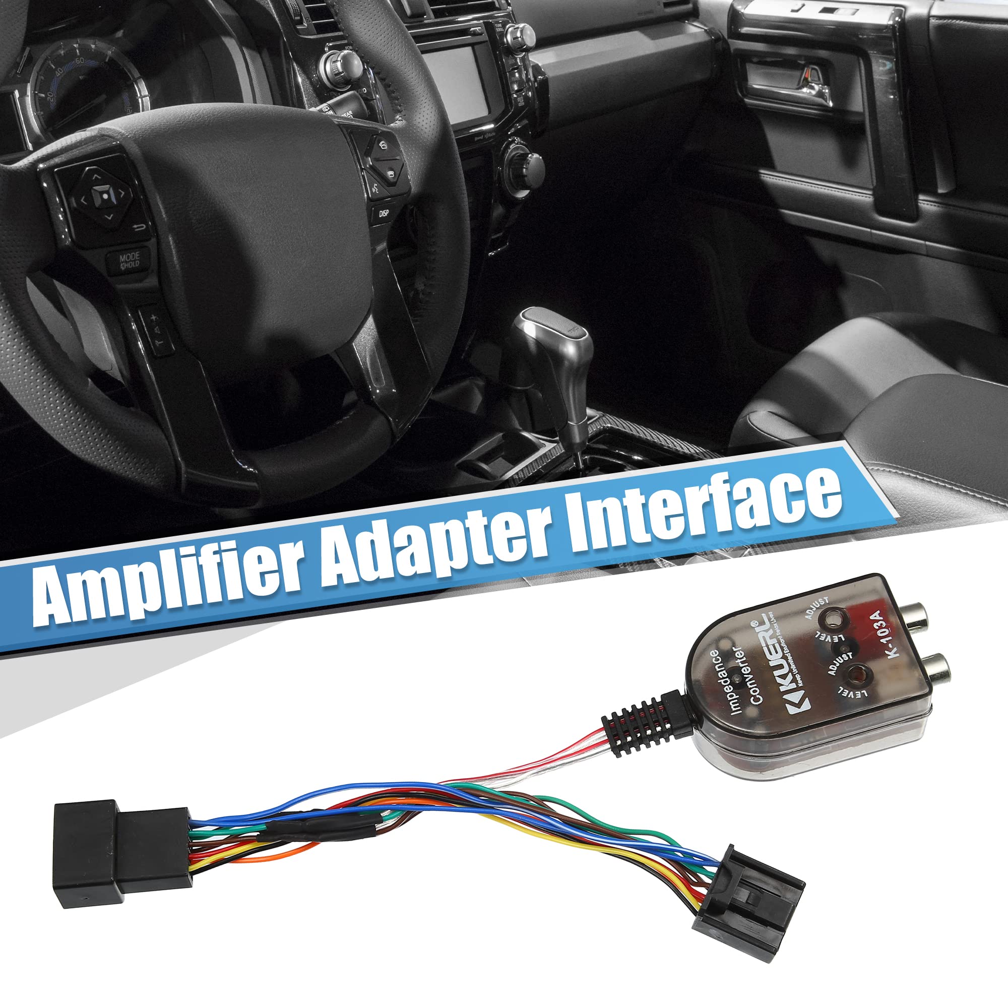 X Autohaux Car Add An Amp Amplifier Adapter Interface To Factory Radio System For Toyota Tacoma 4Runner Camry