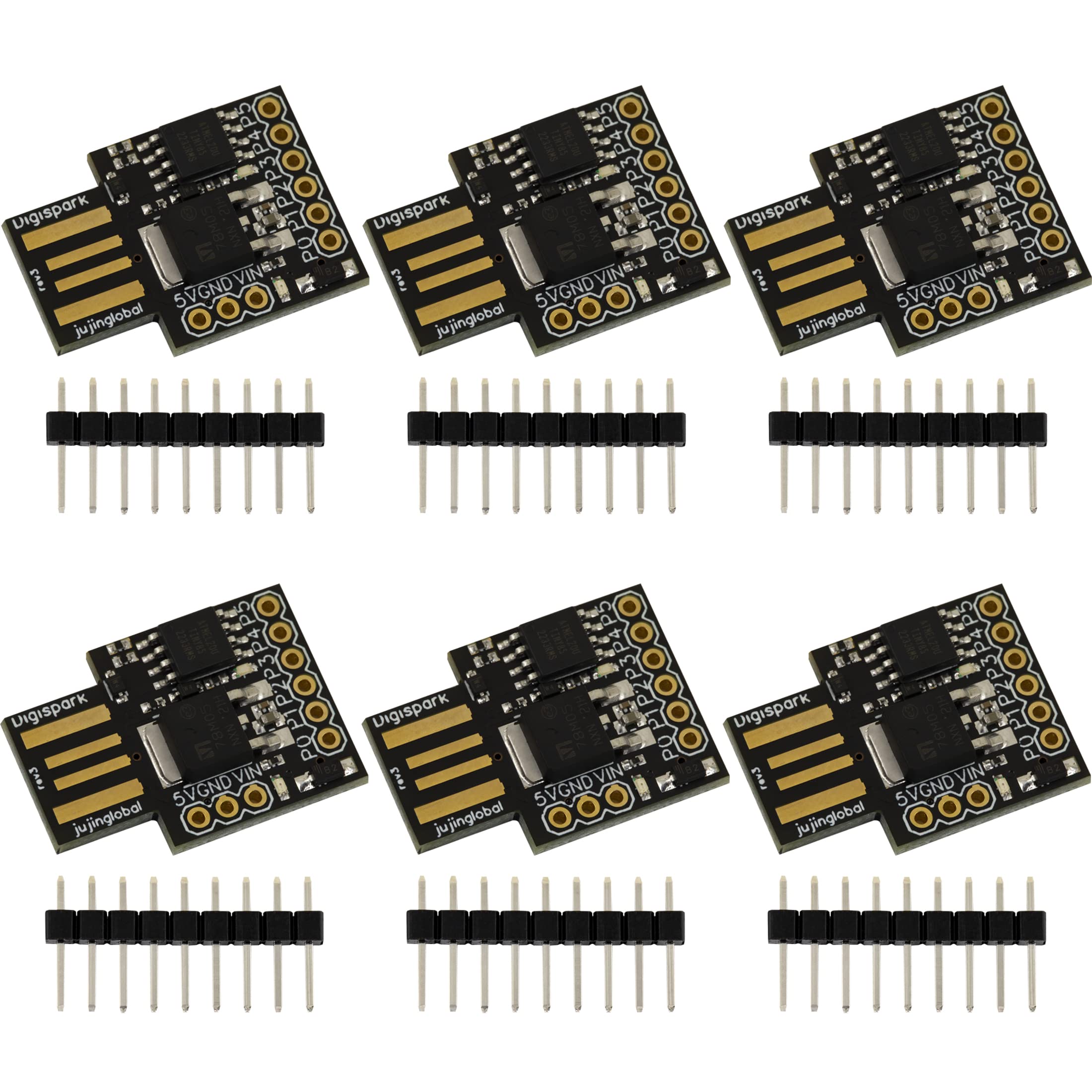 Attiny85 20Su Usb Development Board For Attiny85 Digispark Kickstarter For Arduino Ide (Pack Of 6Pcs)