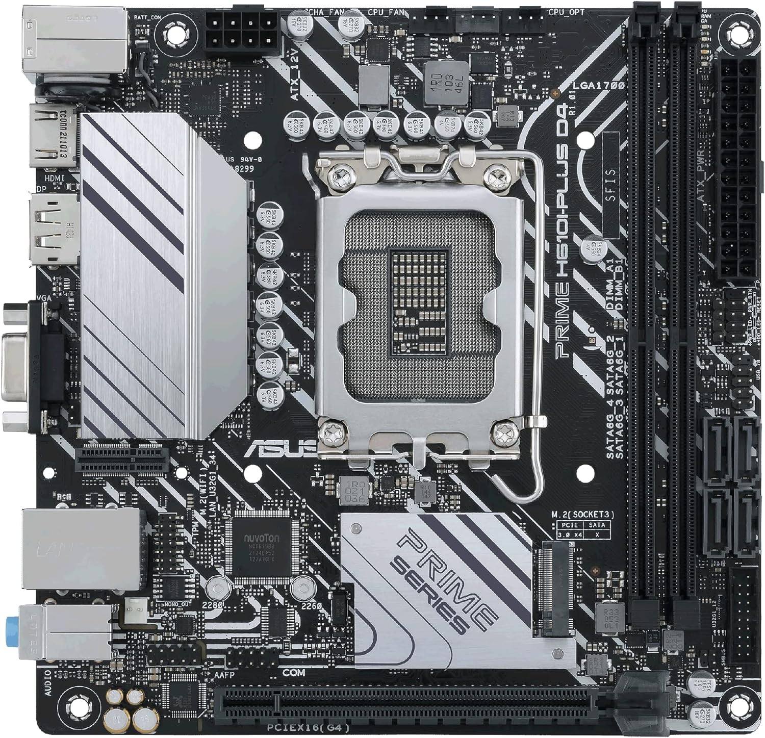 Asus Prime H610I Plus D4 Lga 1700(Intel 12Th Gen&Intel Vpro)Mini Itx Motherboard(Pcie 4.0,Ddr4,Usb 3.2 Gen 1 Type A,1Gb Lan,Dp/H