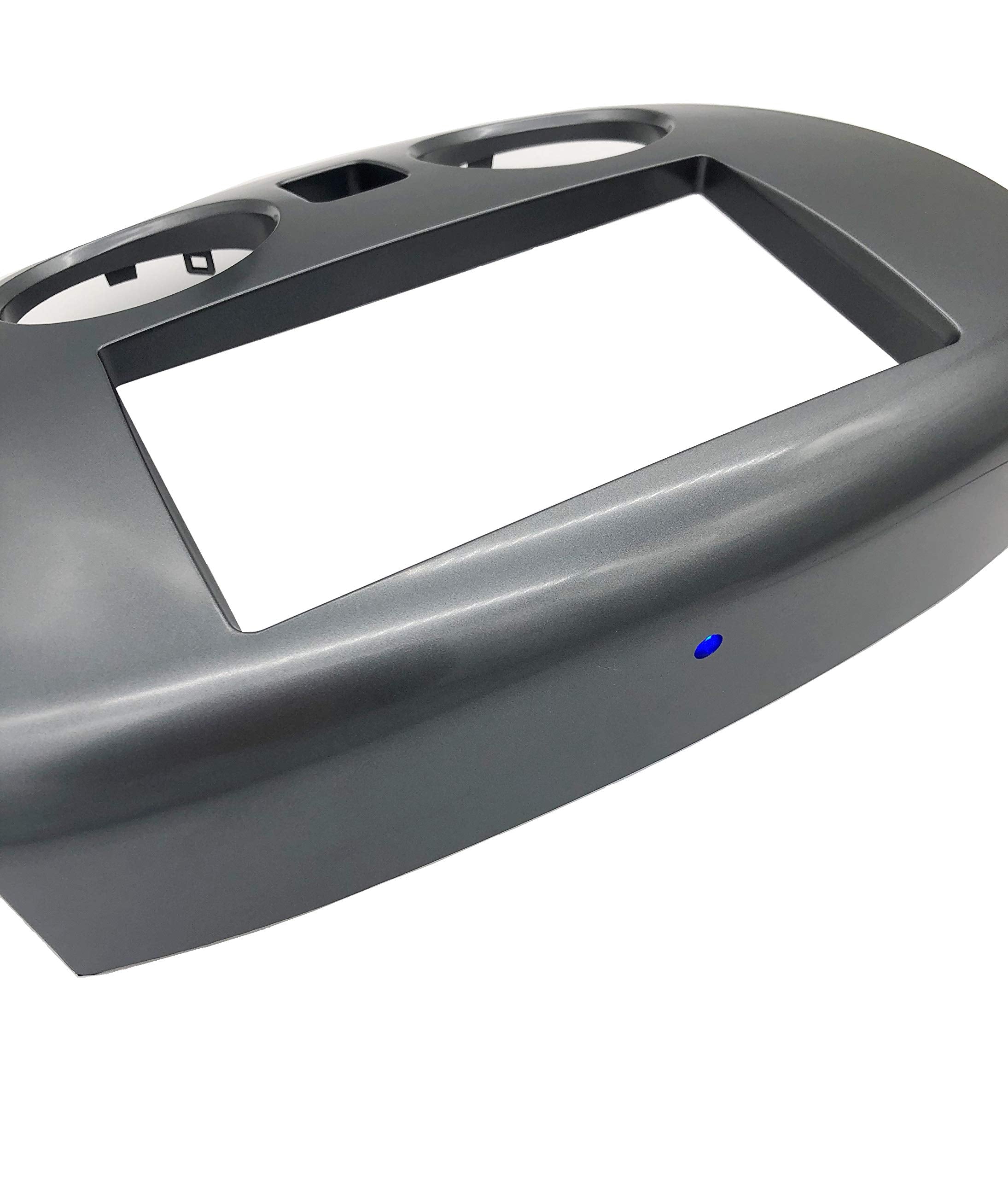 Double 2 Din Dash Install Kit Mount Trim Bezel W/Factory Blue Led Compatible With Mitsubishi Eclipse