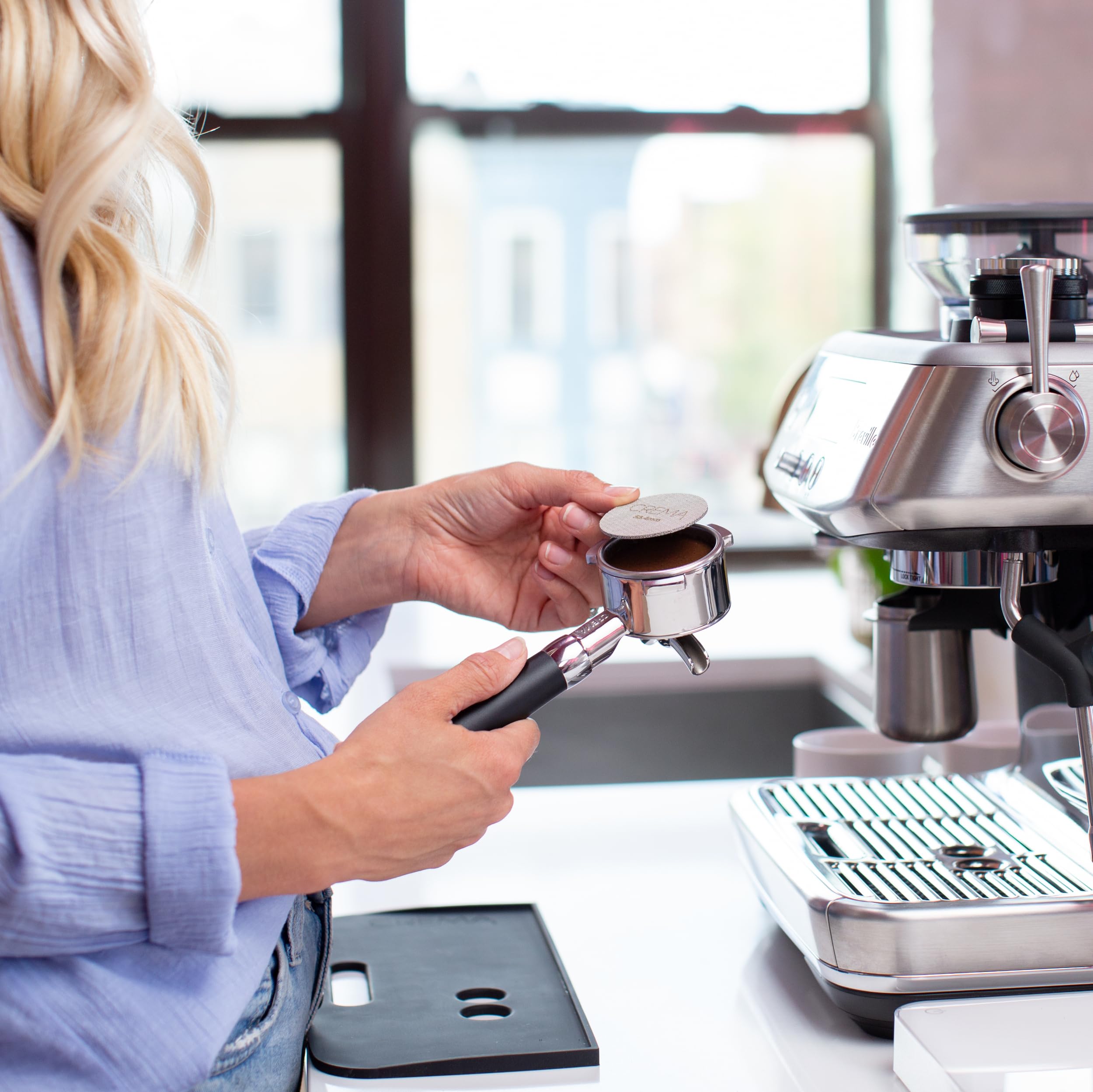 Crema Coffee Products | 51Mm Puck Screen | 1.7Mm Thick | Optimize Your Extrations | Balanced Water Flow | 51Mm