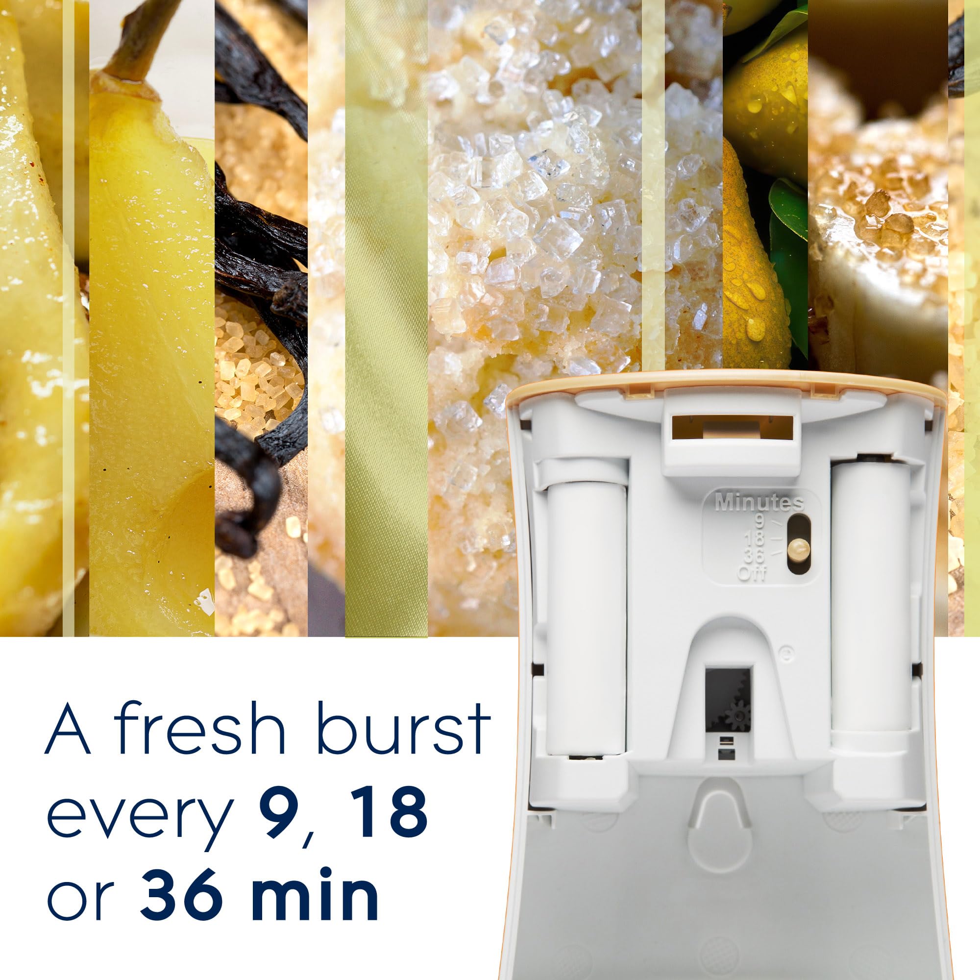 Glade Automatic Spray Refill, Air Freshener For Home And Bathroom, Sparkling Pear, Limited Edition Scent, 6.2 Oz